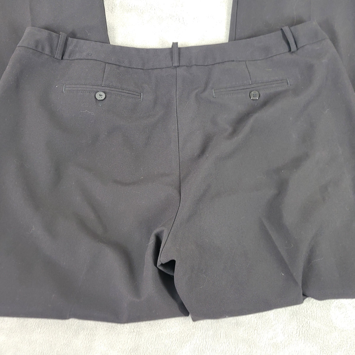 Worthington Womens 20W Black Dress Pants Straight Leg Stretch Business Casual BLA144E