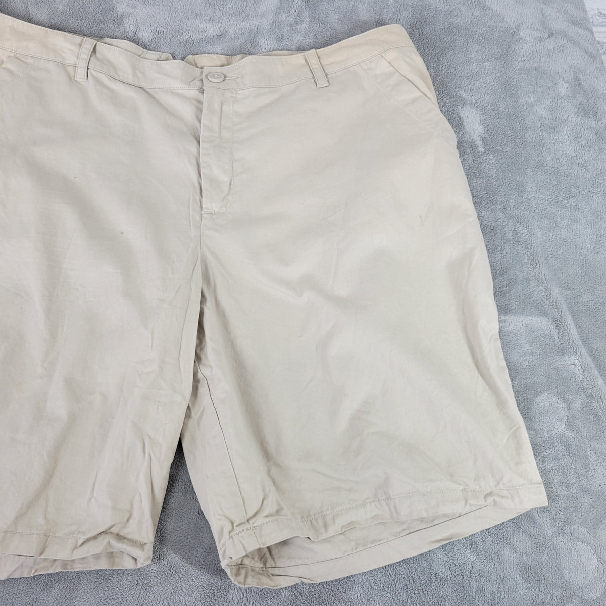 Columbia Shorts Womens 24W Beige Khaki Cotton Hiking Inseam 10.5 CASUAL C25E