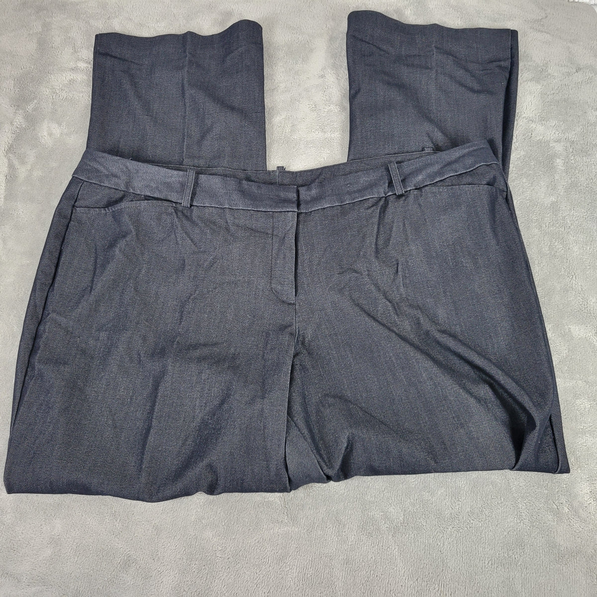 Worthington Womens 20W Black Dress Pants Straight Leg Stretch Business Casual BLA48E