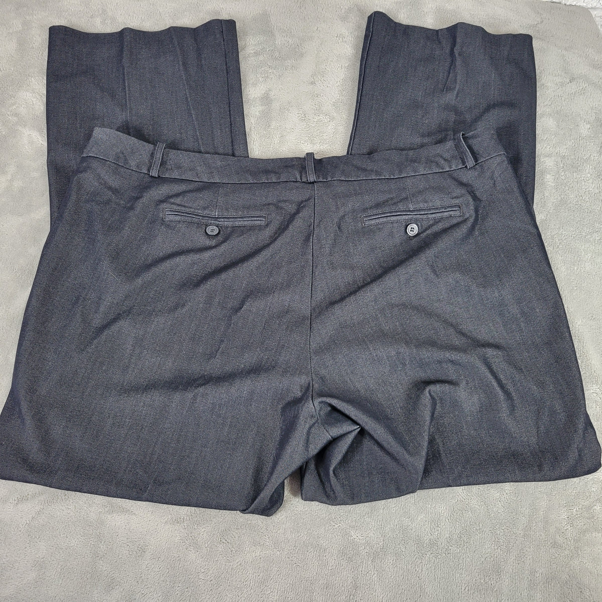 Worthington Womens 20W Black Dress Pants Straight Leg Stretch Business Casual BLA48E
