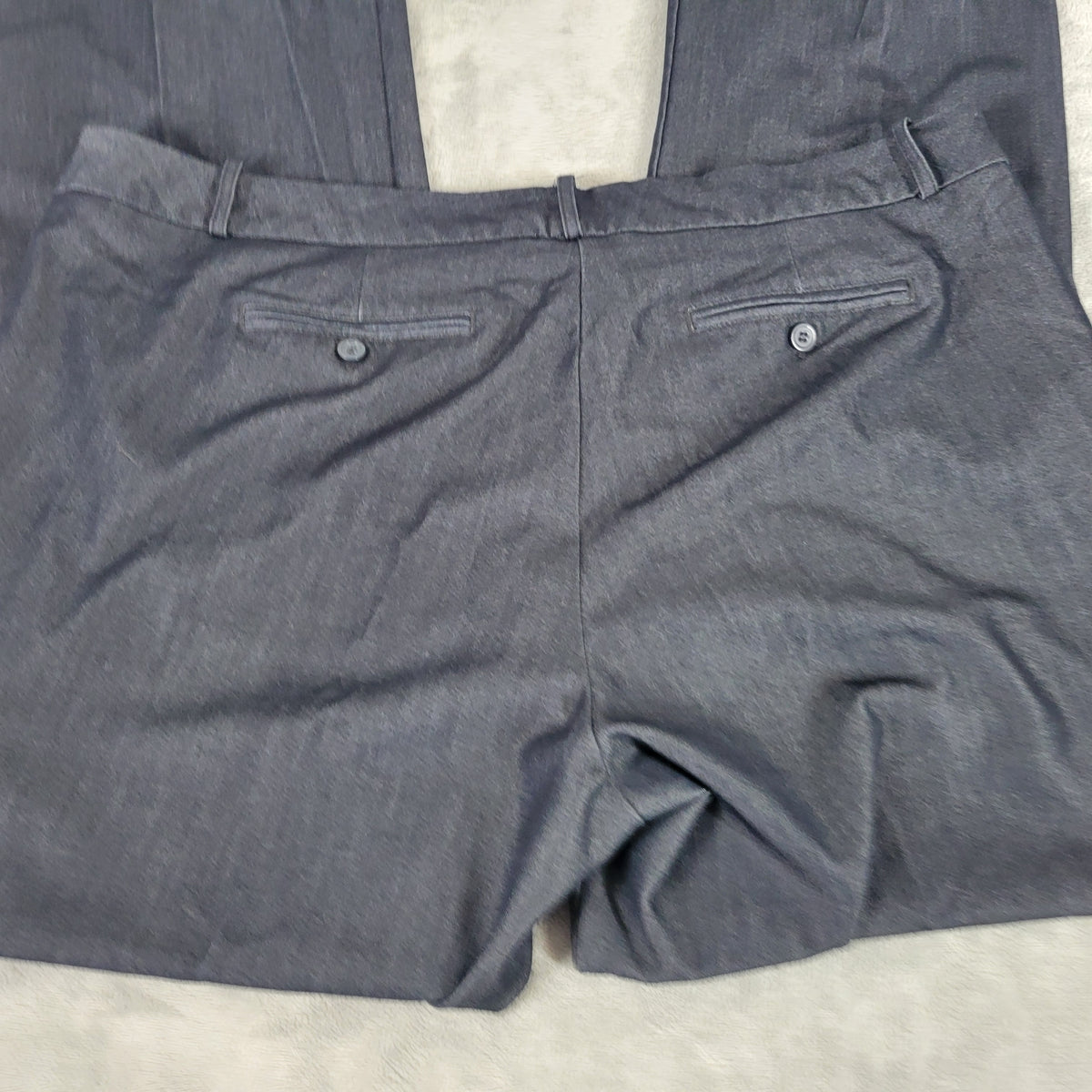 Worthington Womens 20W Black Dress Pants Straight Leg Stretch Business Casual BLA48E