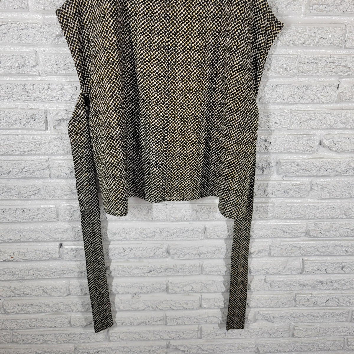 Worthington Women XXL Tank Top Animal Print Black Brown White Knit Belted Career ANI72E