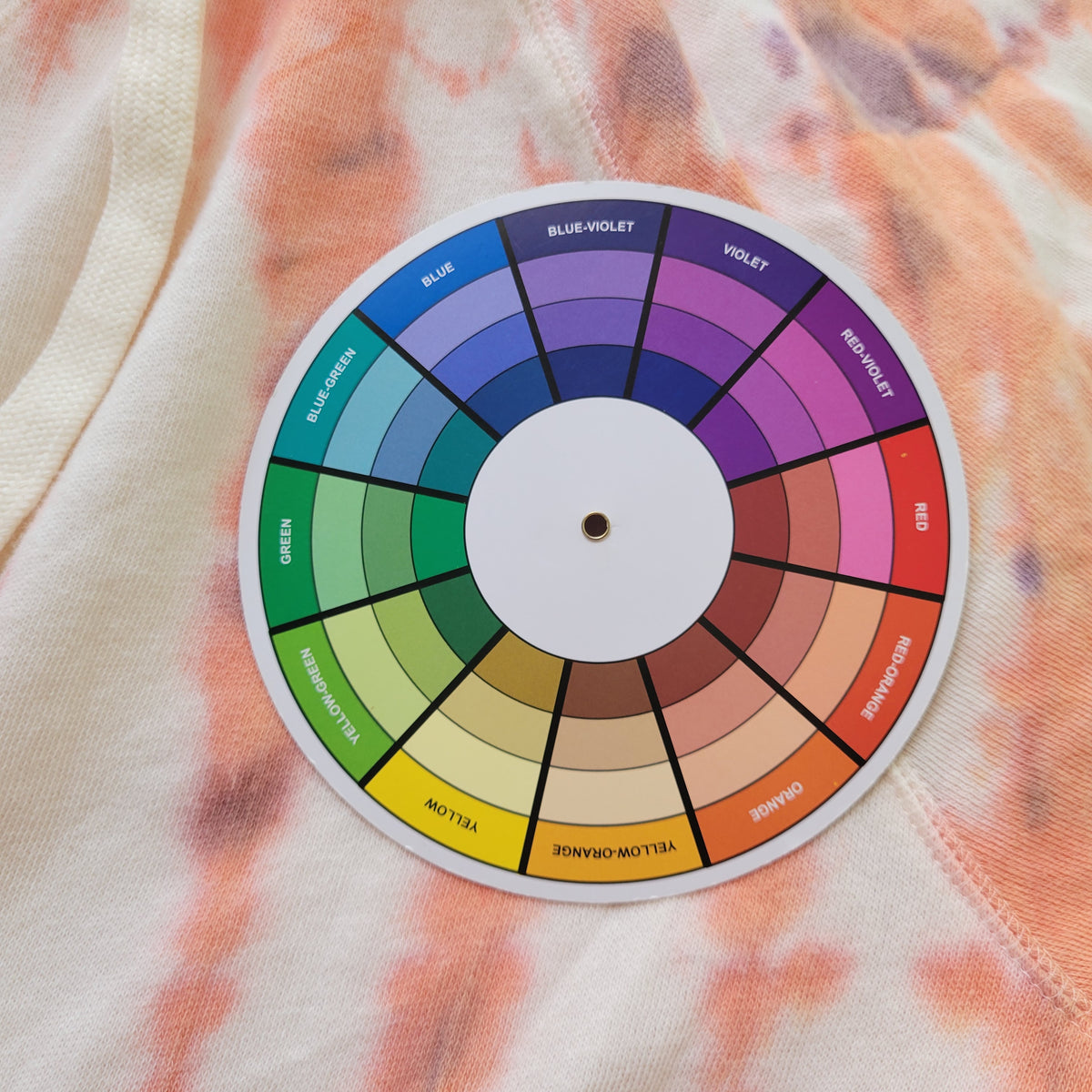 Old Navy Womens XL Tie Dye Hoodie Sweatshirt Orange Purple Pullover Pocket SWE28E