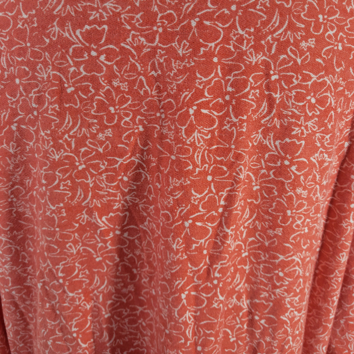 Croft & Barrow Women Plus 1X Floral Tee Long Sleeve Pink Knit Crewneck Top FLO231E