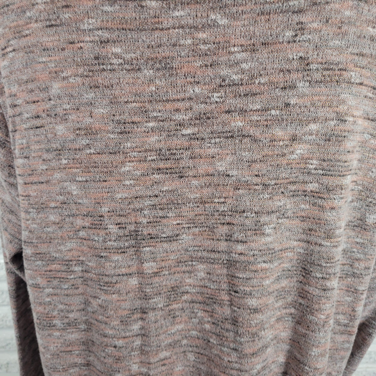 Apt 9 Women's XXL Tunic Sweater Marled Multicolor V-Neck Side Slit Stretch Top B8E