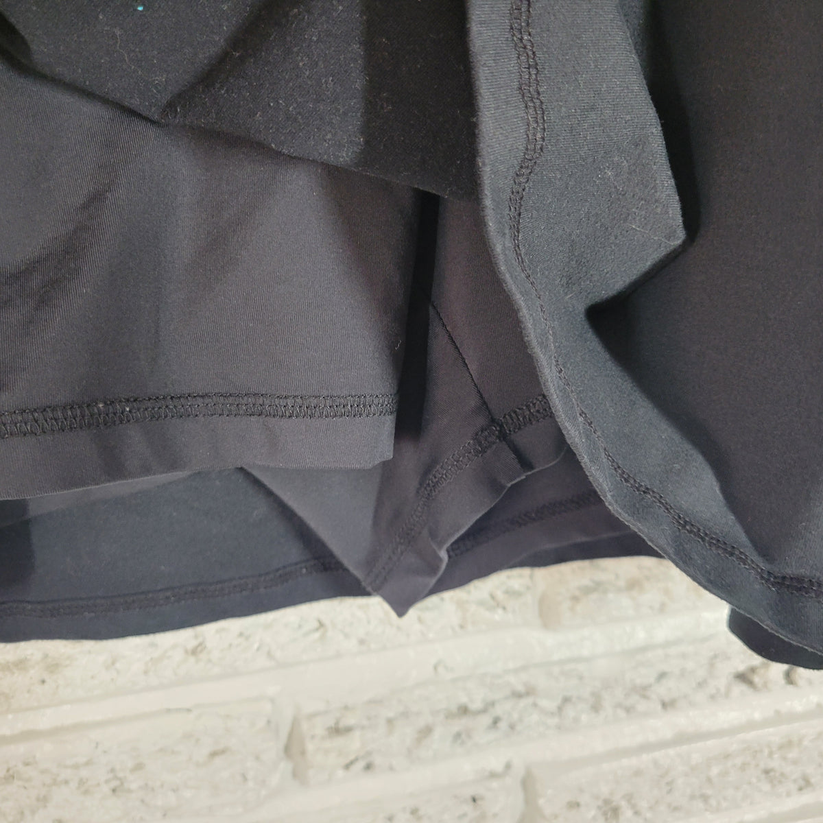 Lands End Skort Womens 2X Black Elastic Waist Stretch Pull On Casual Athletic BLA24E