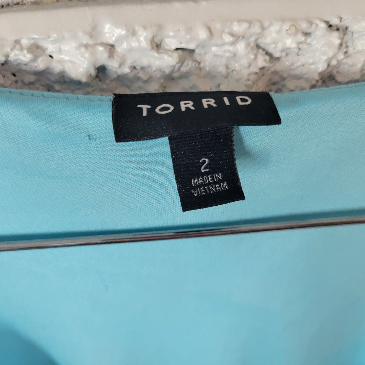 Torrid 2X Swing Top Floral Blue Pink Lace Crochet Trim Sleeveless V-Neck FLO47E