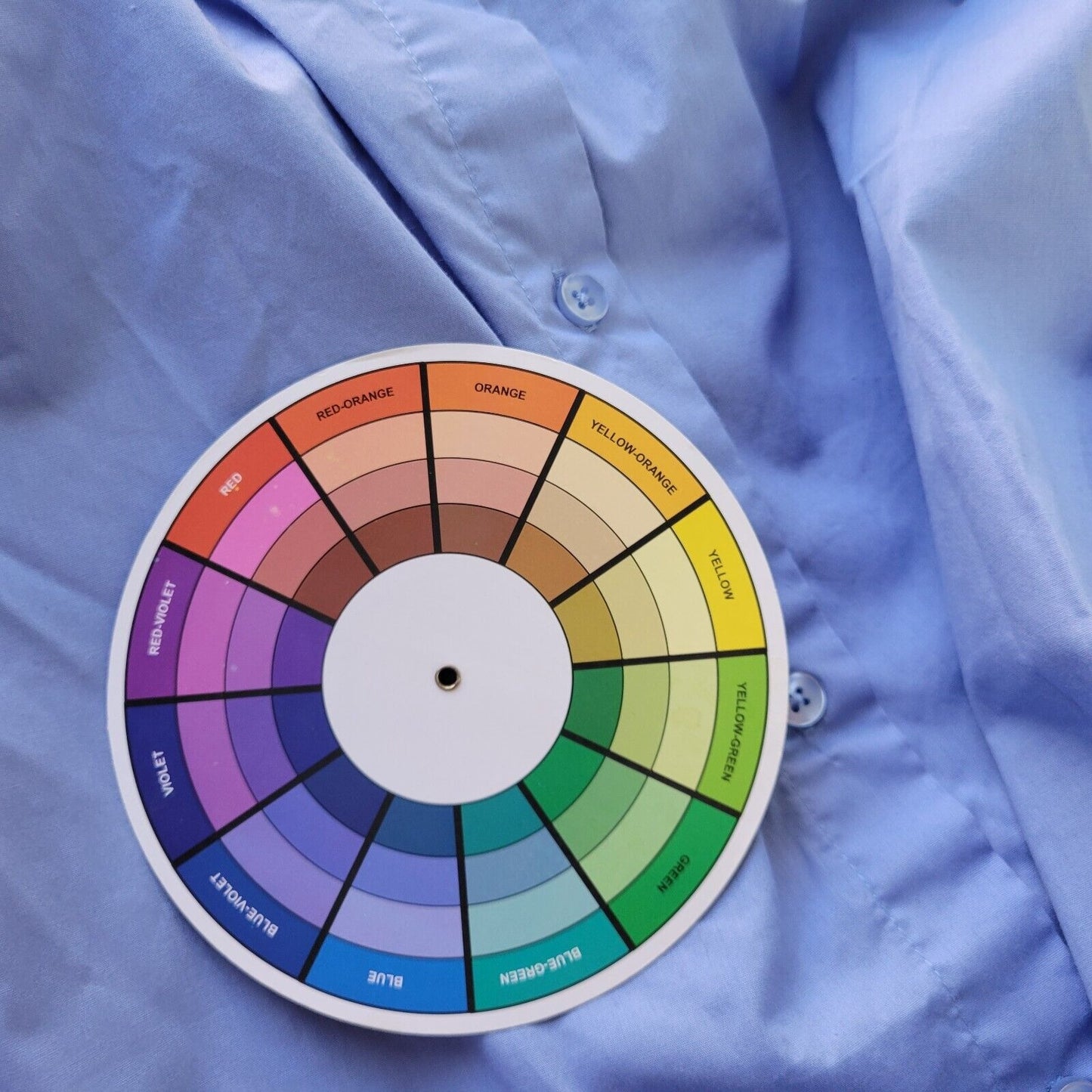 Roamans Womens Top 18W Plus Cuff Sleeve Blue Cotton Blend Casual Lightweight