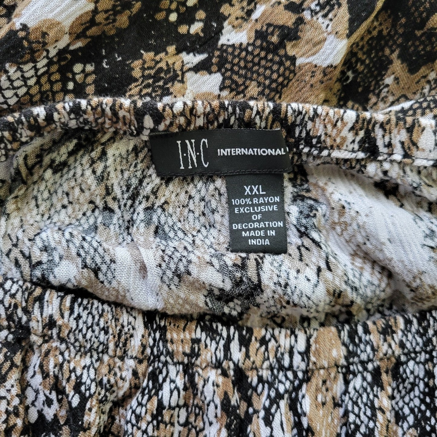 INC International Concepts Womens Top XXL Plus Bell Sleeve On Off Shoulder Black