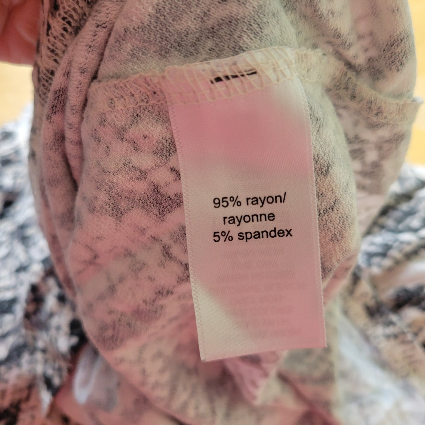 Maurices 24 7 Womens Top 2 2X Plus Cap Sleeve Comfy Black White Animal Print