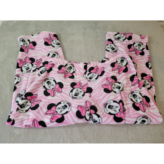 Disney Minnie Mouse Womens Pants 2X Pajama Pull On  Fleece Fluffy Comfy Winter