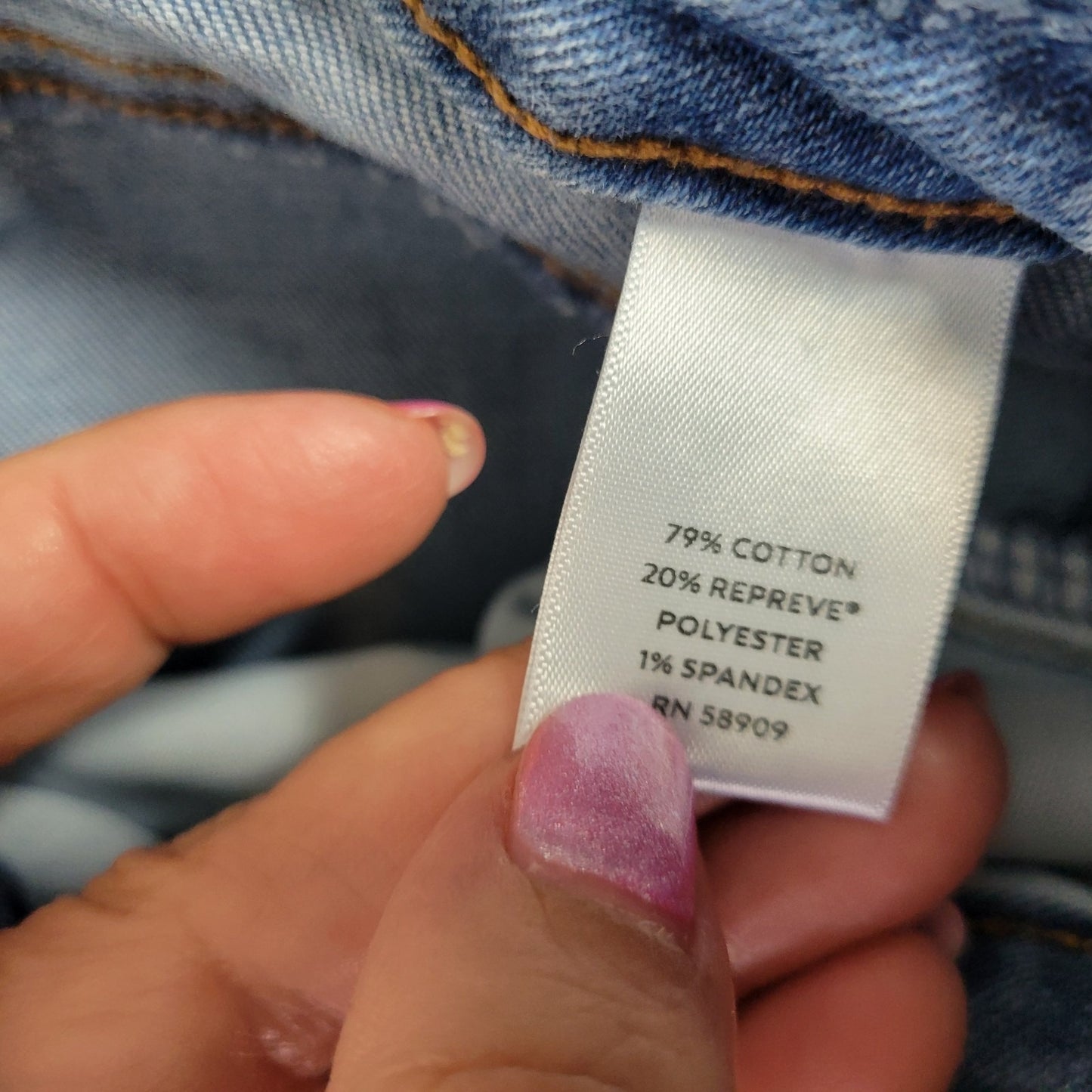 Westbound Womens Jeans 18 Plus Cropped Medium Blue Splatter Denim Zip Fly Comfy