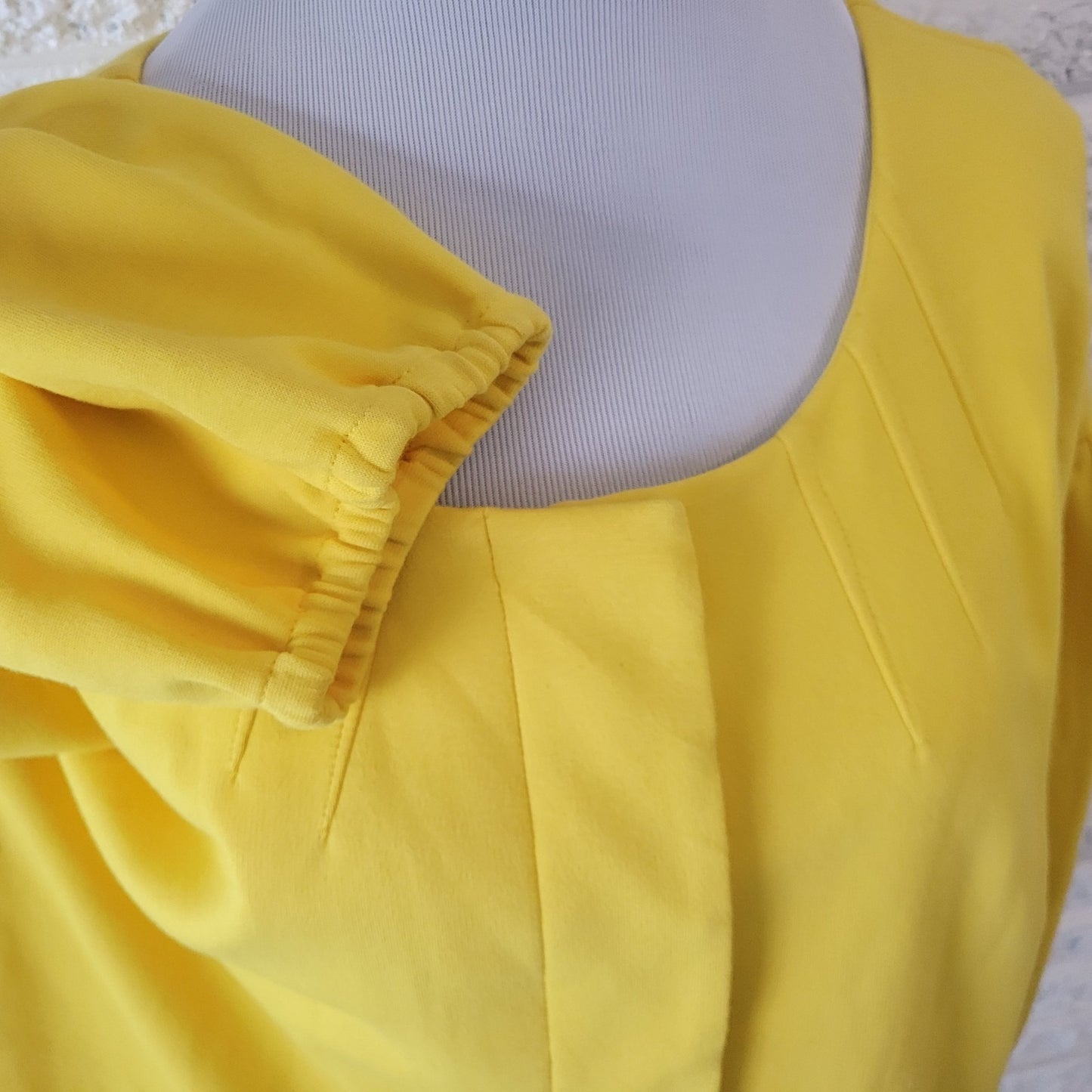 Lane Bryant Womens Jacket 18 Plus Blazer SHORT Career Button Sunny Yellow Lined