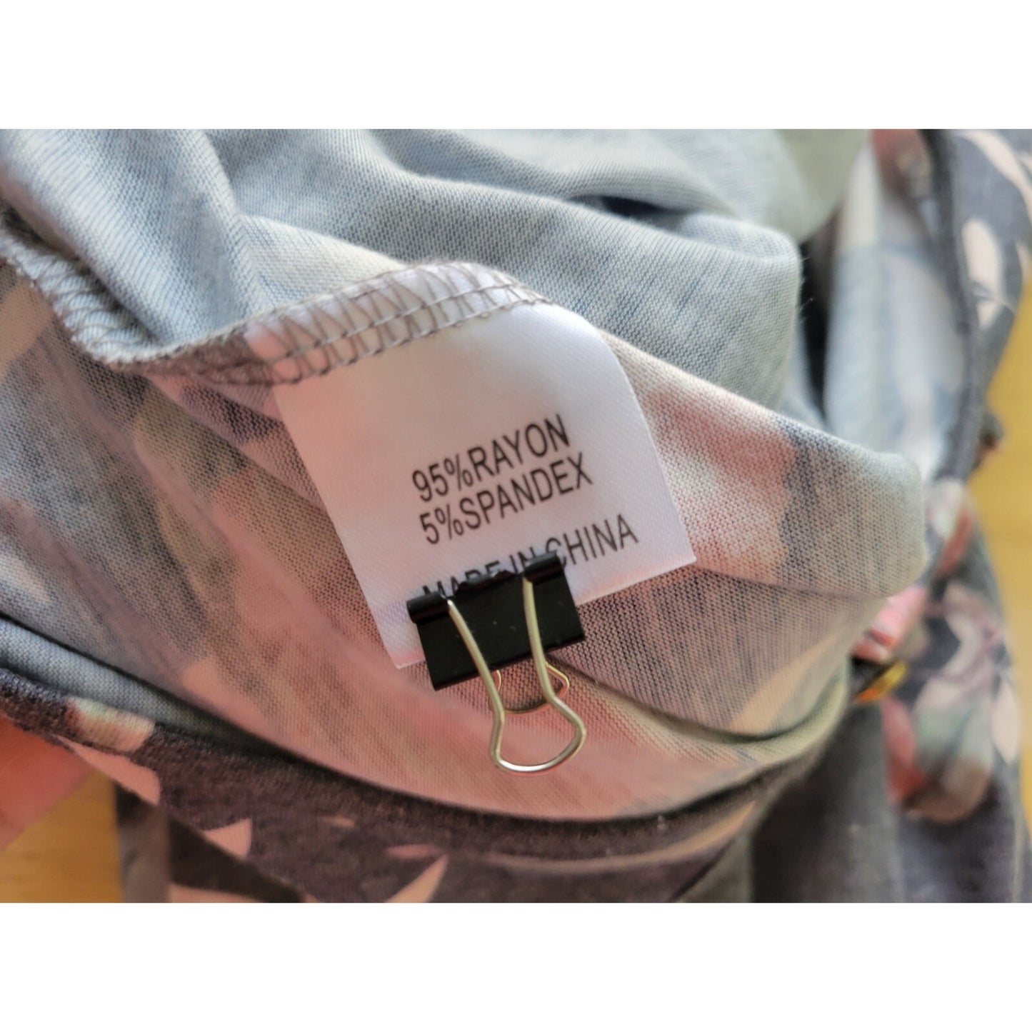 Tickled Teal Women Jumpsuit Extra Large XL Short Sleeve Gray Floral Back Keyhole