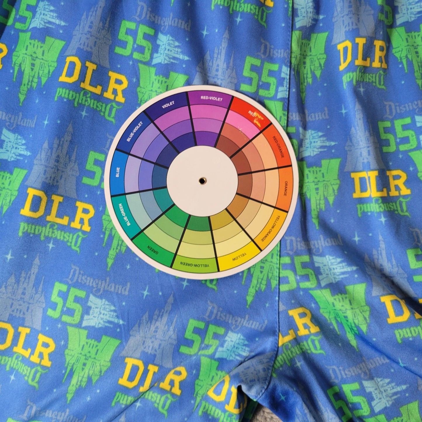 Disneyland Womens Pajama Pants Extra Large XL Blue Button Fly Castle Pockets