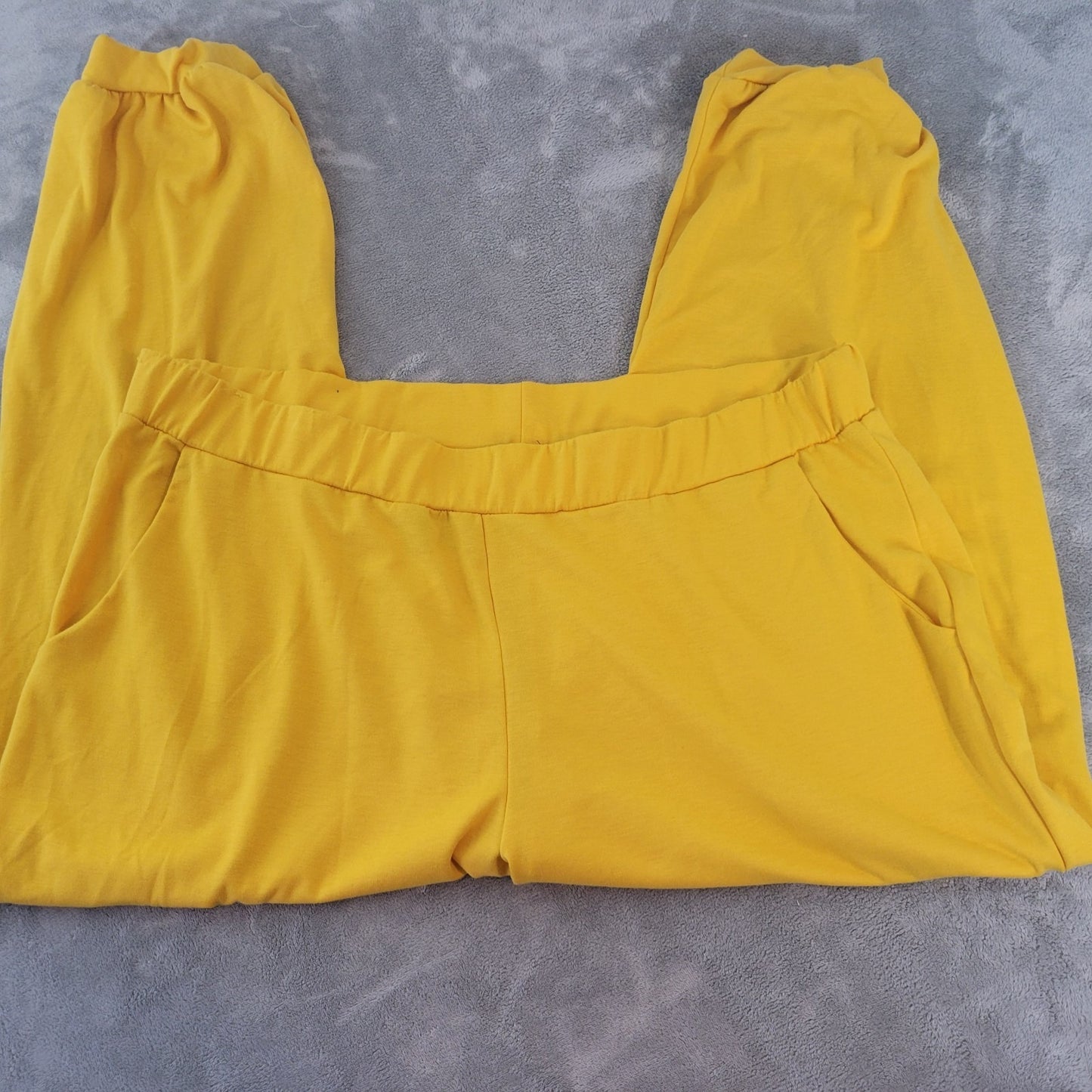 Ashley Stewart Womens Pants 26 28 Plus Pull On Tapered Gold Cuffed Hems Comfy