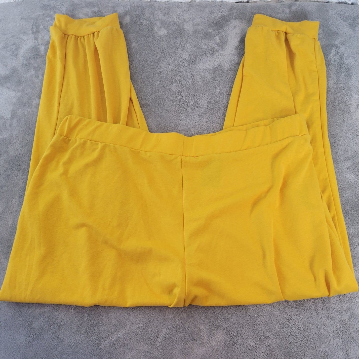 Ashley Stewart Womens Pants 26 28 Plus Pull On Tapered Gold Cuffed Hems Comfy