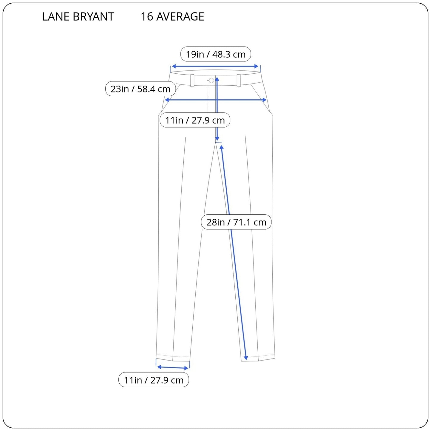 Lane Bryant Womens Pants 16 Average Straight Leg Gray Poly Blend Office Basic