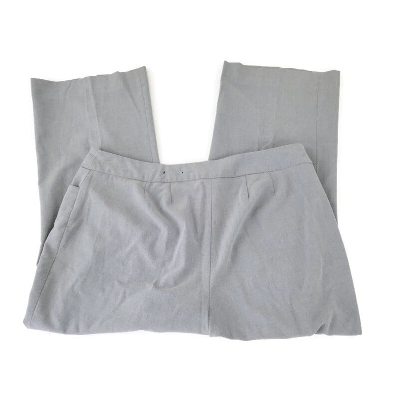 Lane Bryant Womens Pants 16 Average Straight Leg Gray Poly Blend Office Basic