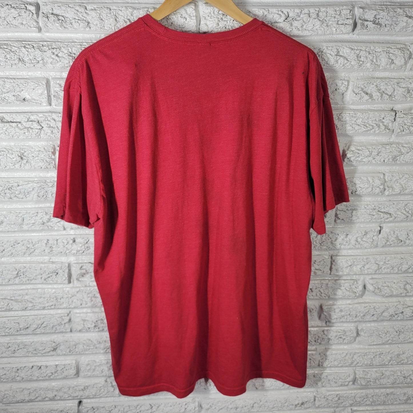 Christmas Women Top 2XL Plus Tee Short Sleeve Red Be Kind Reindeer Holiday Comfy