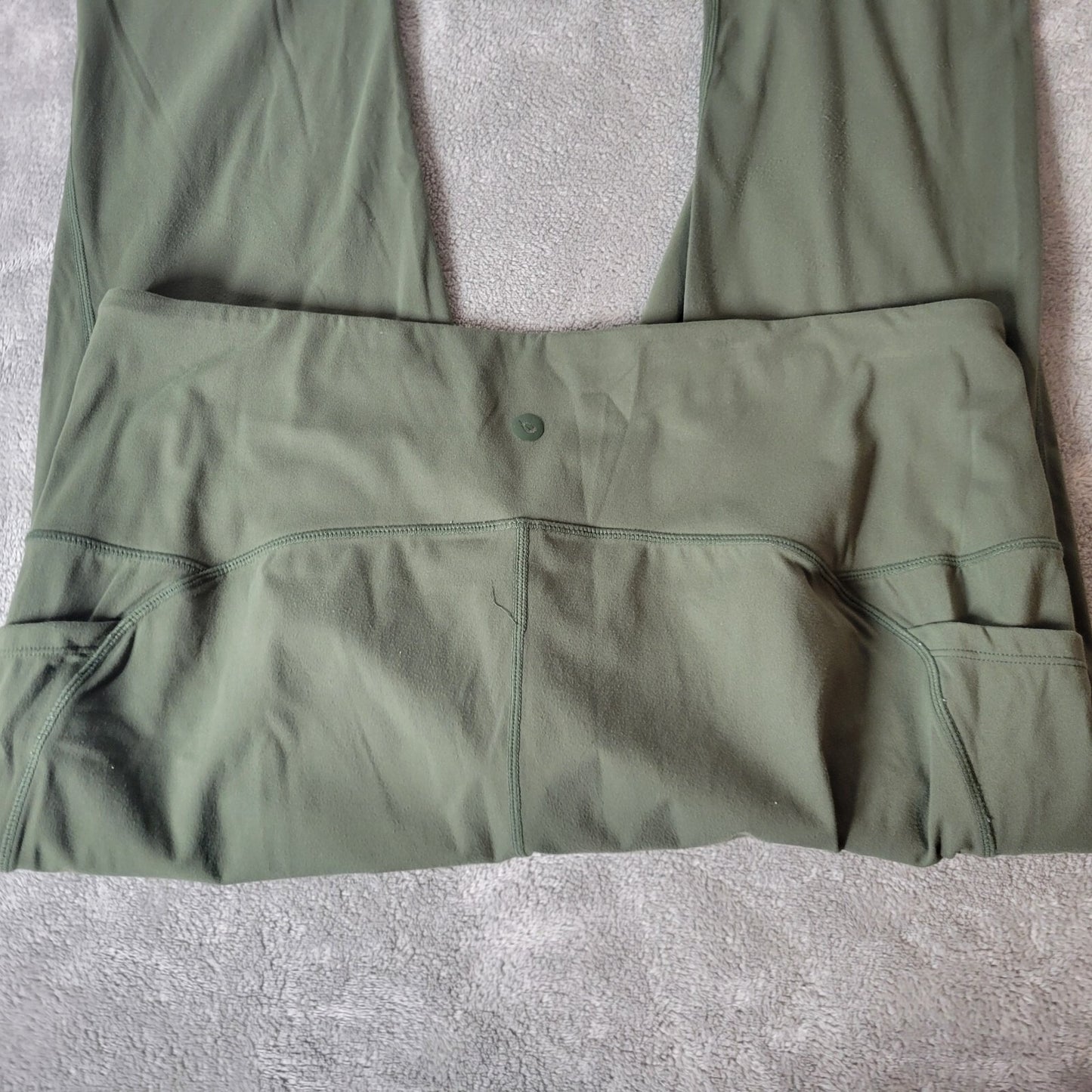 Baleaf Womens Pants 2XL Plus Leggings Capri Pull On Green Activewear Pockets