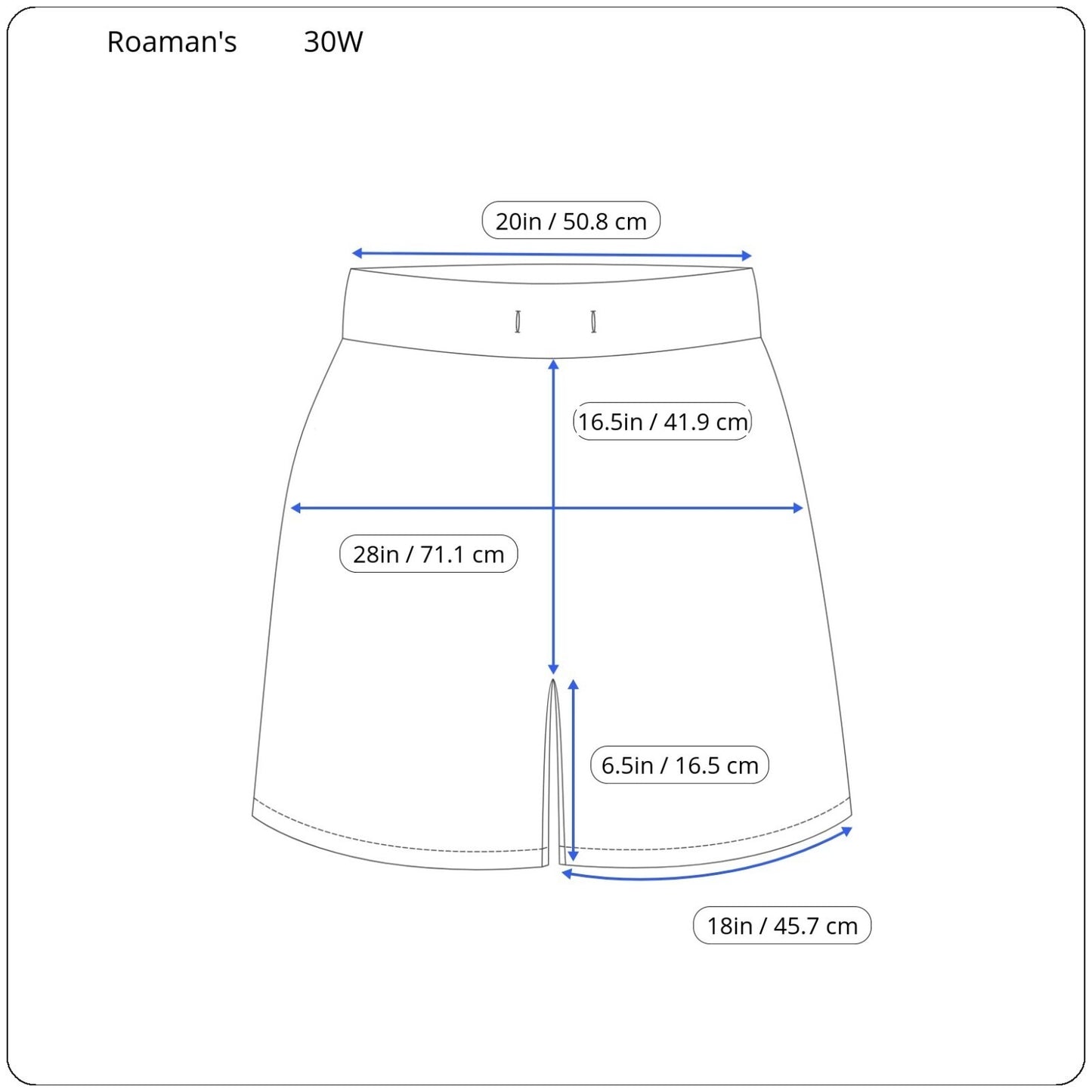 Roamans Women Shorts 30W Plus Blue Plaid Elastic Waist Seersucker Pockets Cotton