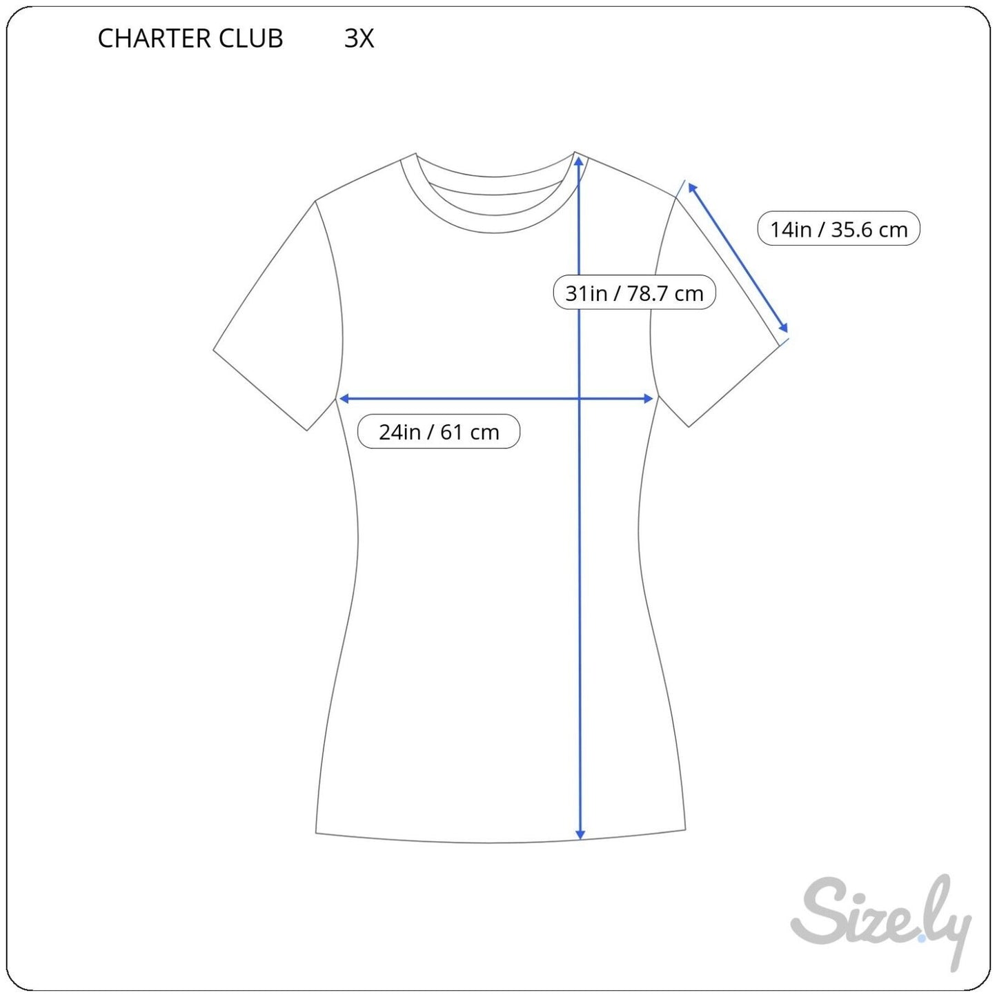 Charter Club Women Top 3X Plus Tunic Cuff Sleeve Poly Blend Black White Zig Zag