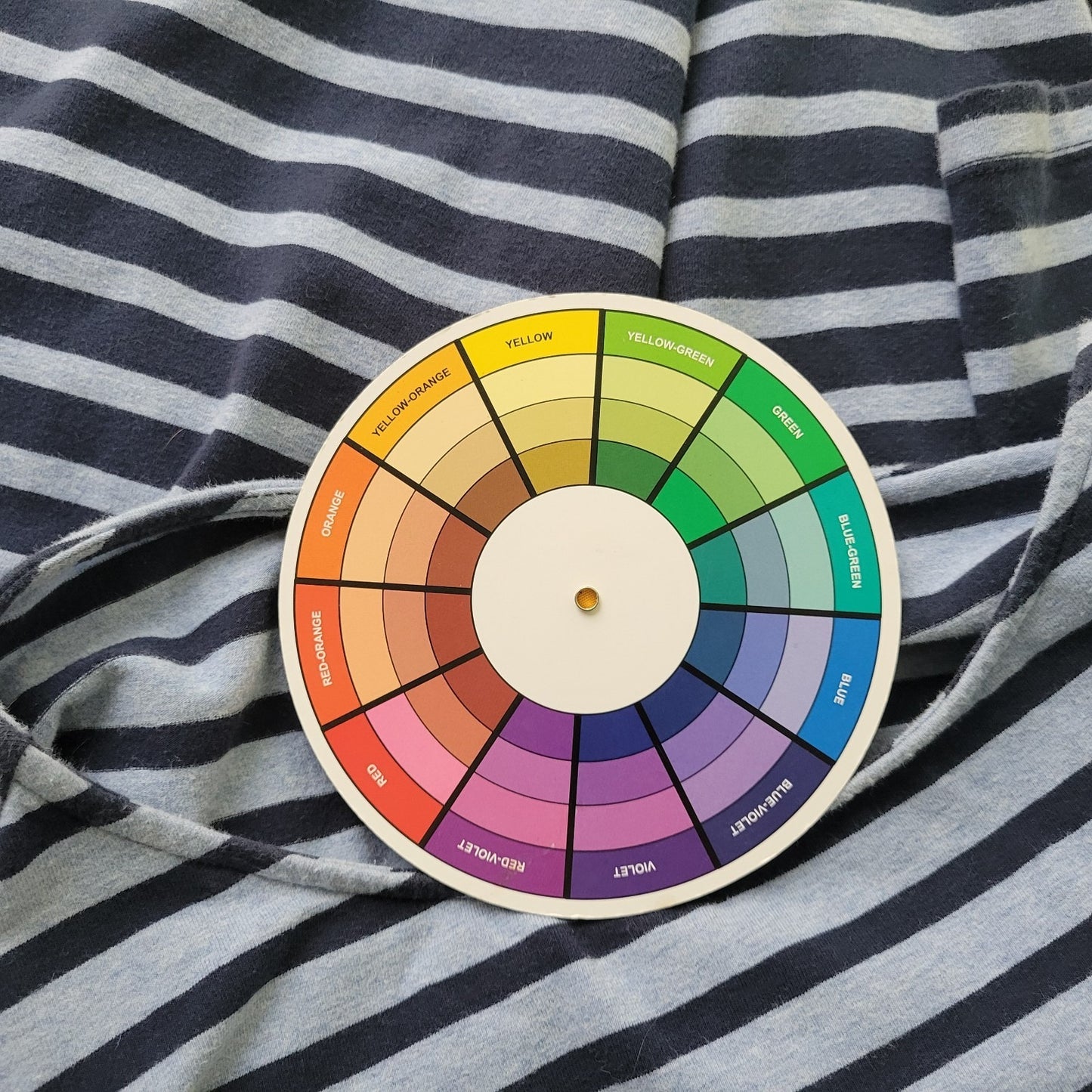 Ruby Rd Womens Top 2X Plus Tee 3/4 Sleeve Blue Stripe Cotton Blend Casual Comfy