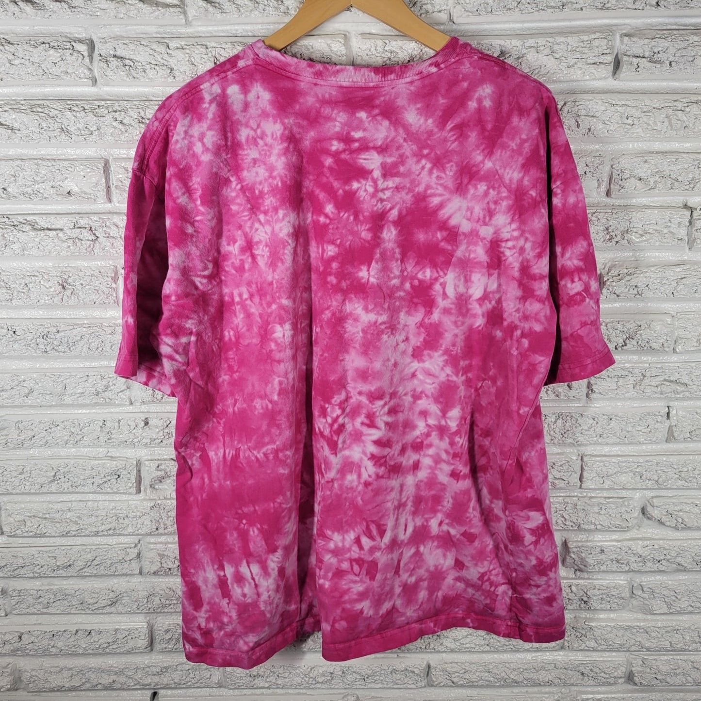 Tropic Joes Womens Top 2XL Plus Sloth Costa Rica Pink Tie Dye Cotton Souvenir