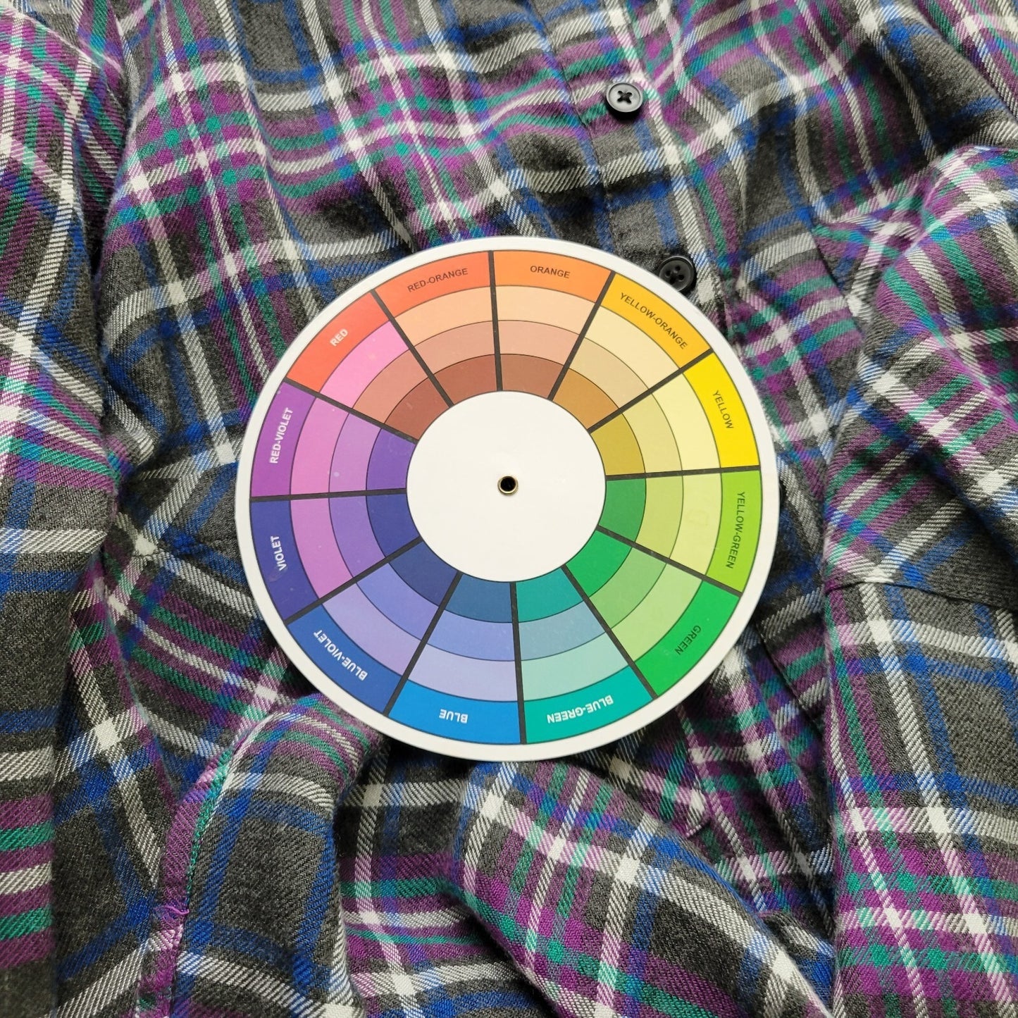 Lucky Brand Womens Top Extra Large Blue Purple Plaid Lightweight Casual Pockets