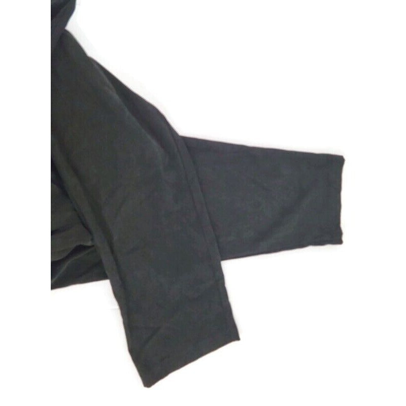 Briggs New York Womens Pants 18W Dress Pull On Straight Leg Black Velour Comfort
