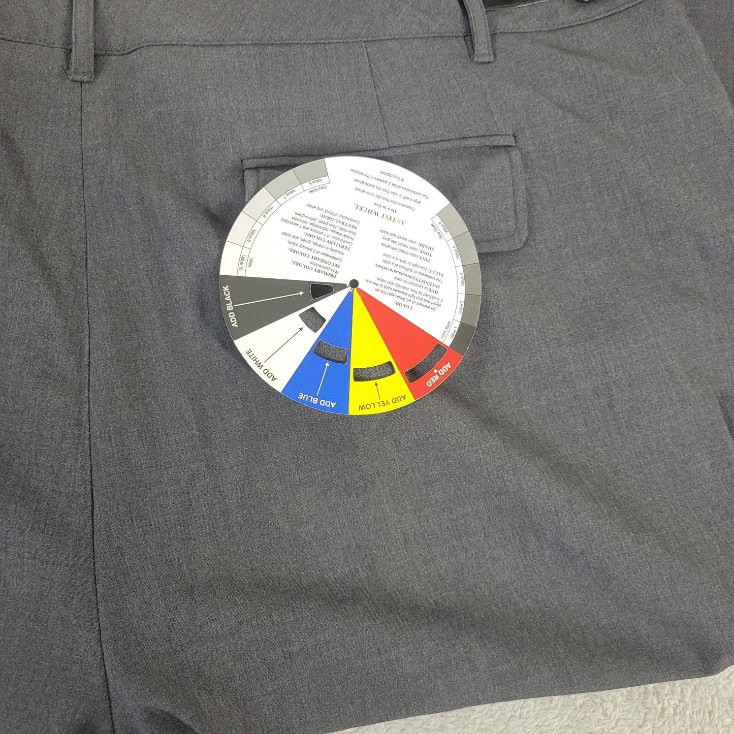 Dress Barn Womens Pants 22W Plus Straight Leg Gray Zip Fly Office Pockets Comfy