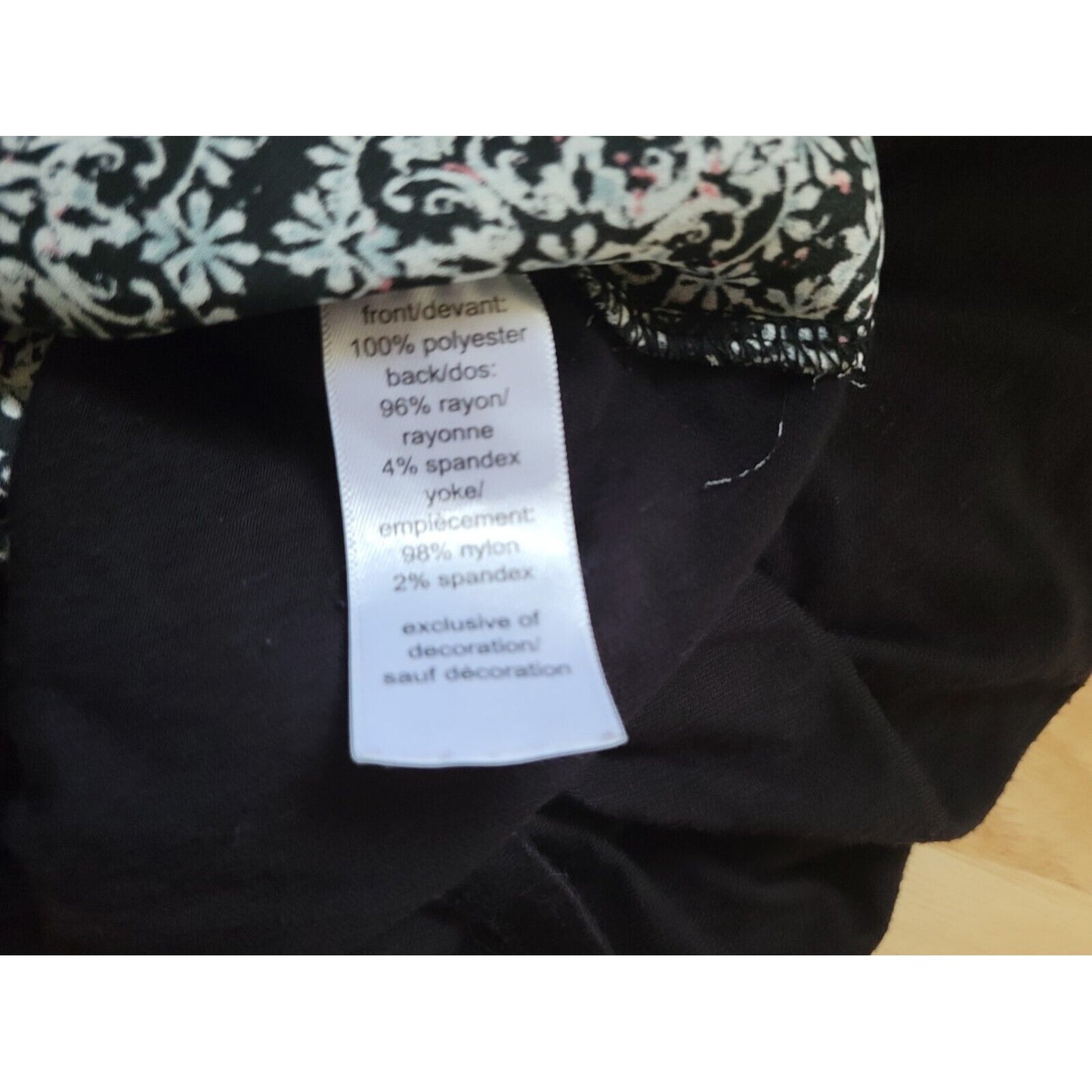 Maurices Womens Top Extra Large Tank Geometric Black Geometric Lined Lace