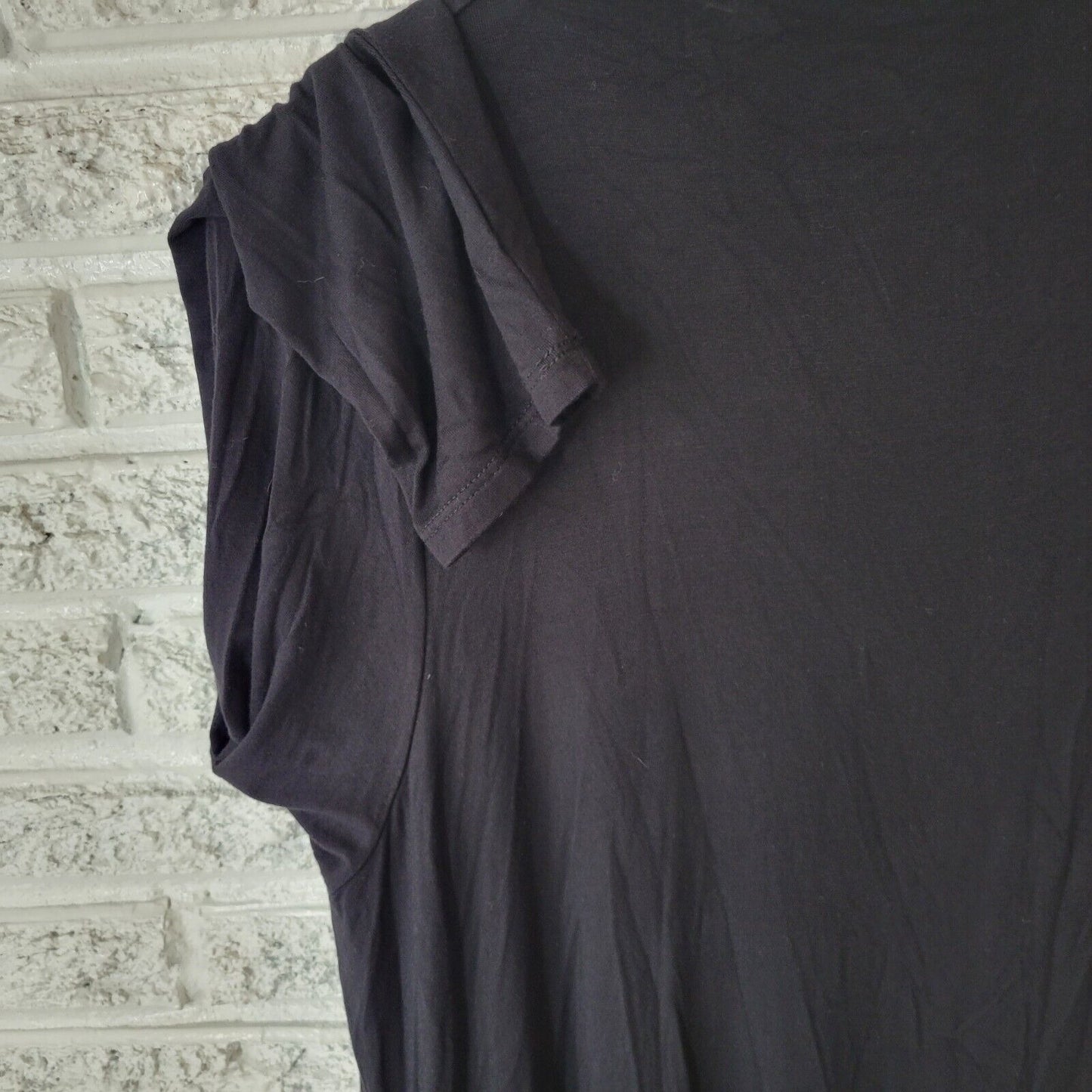 Lisa Rinna QVC Womens Dress Extra Large XL Mini Long Sleeve Black Lightweight