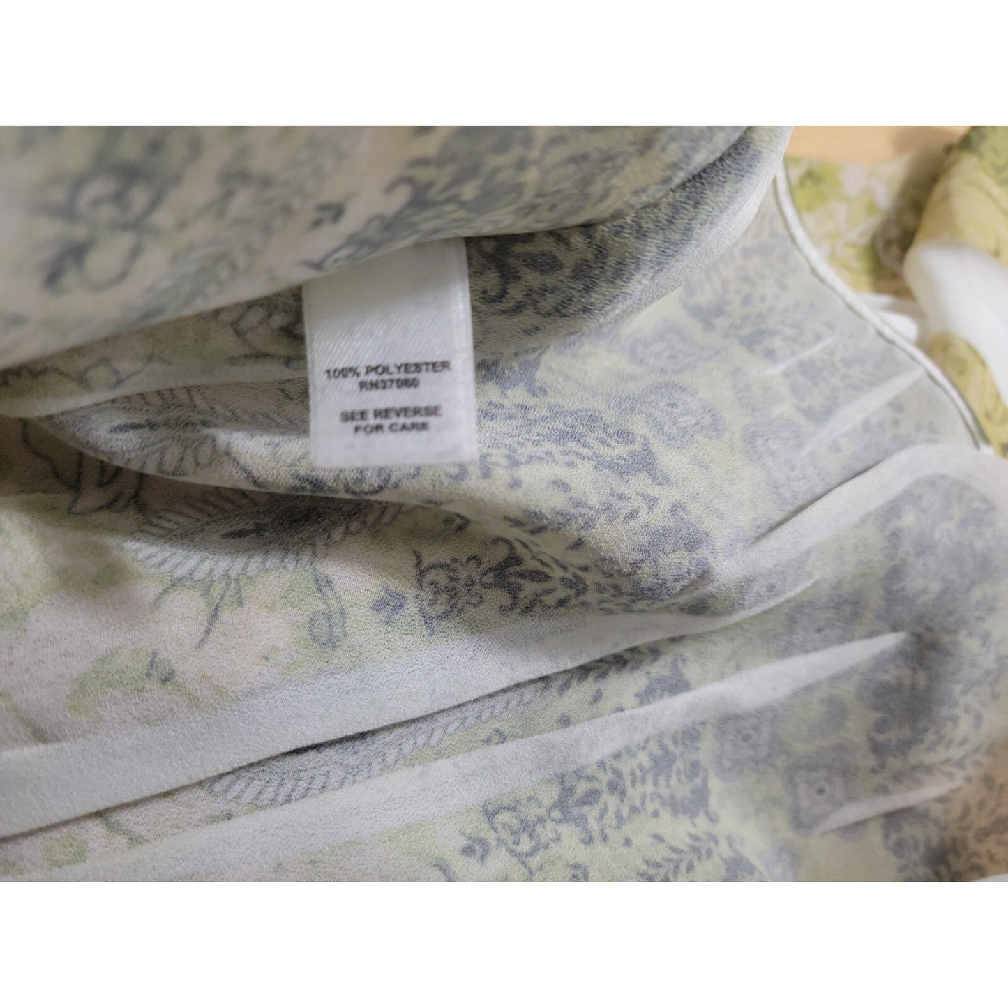 Cato Womens Top 18W 20W Plus Tunic Batwing Sleeve Sheer  Green Floral Comfy