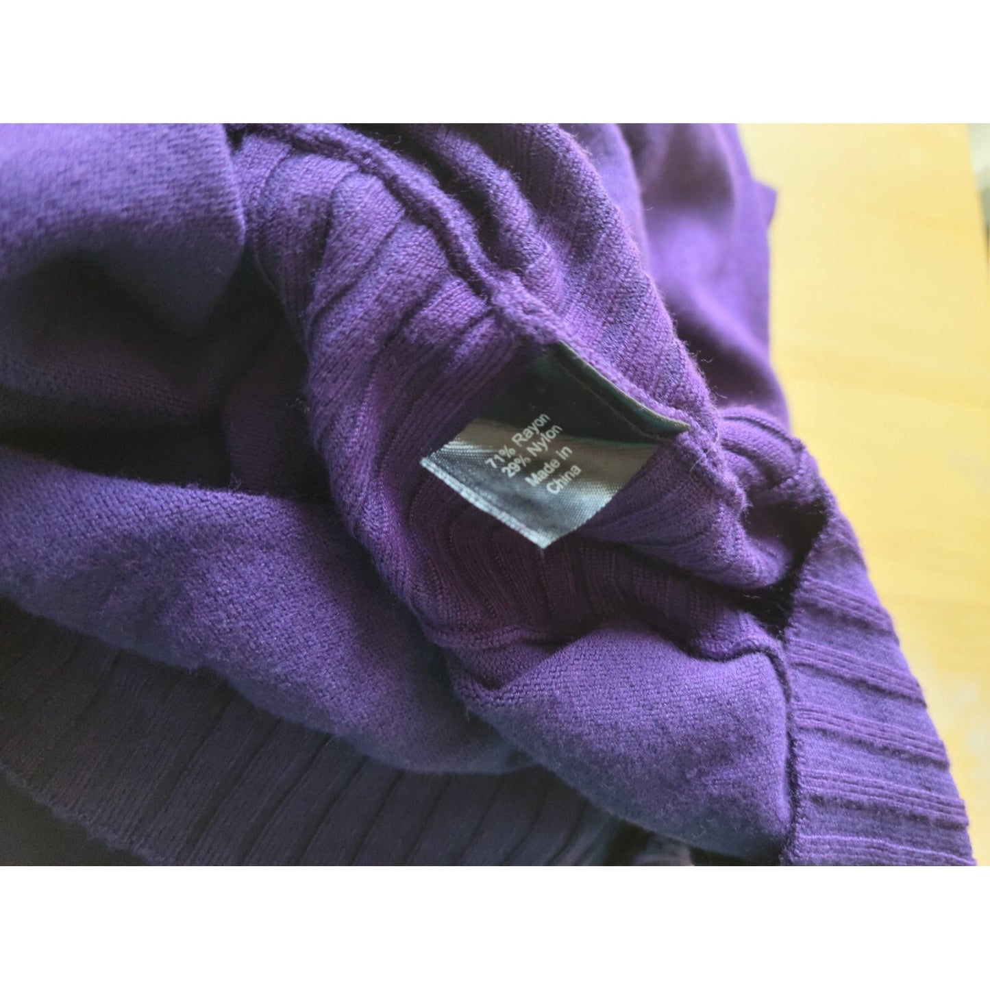 Lane Bryant Women Sweater 26 28 Plus Pullover Long Sleeve Purple Career Casual