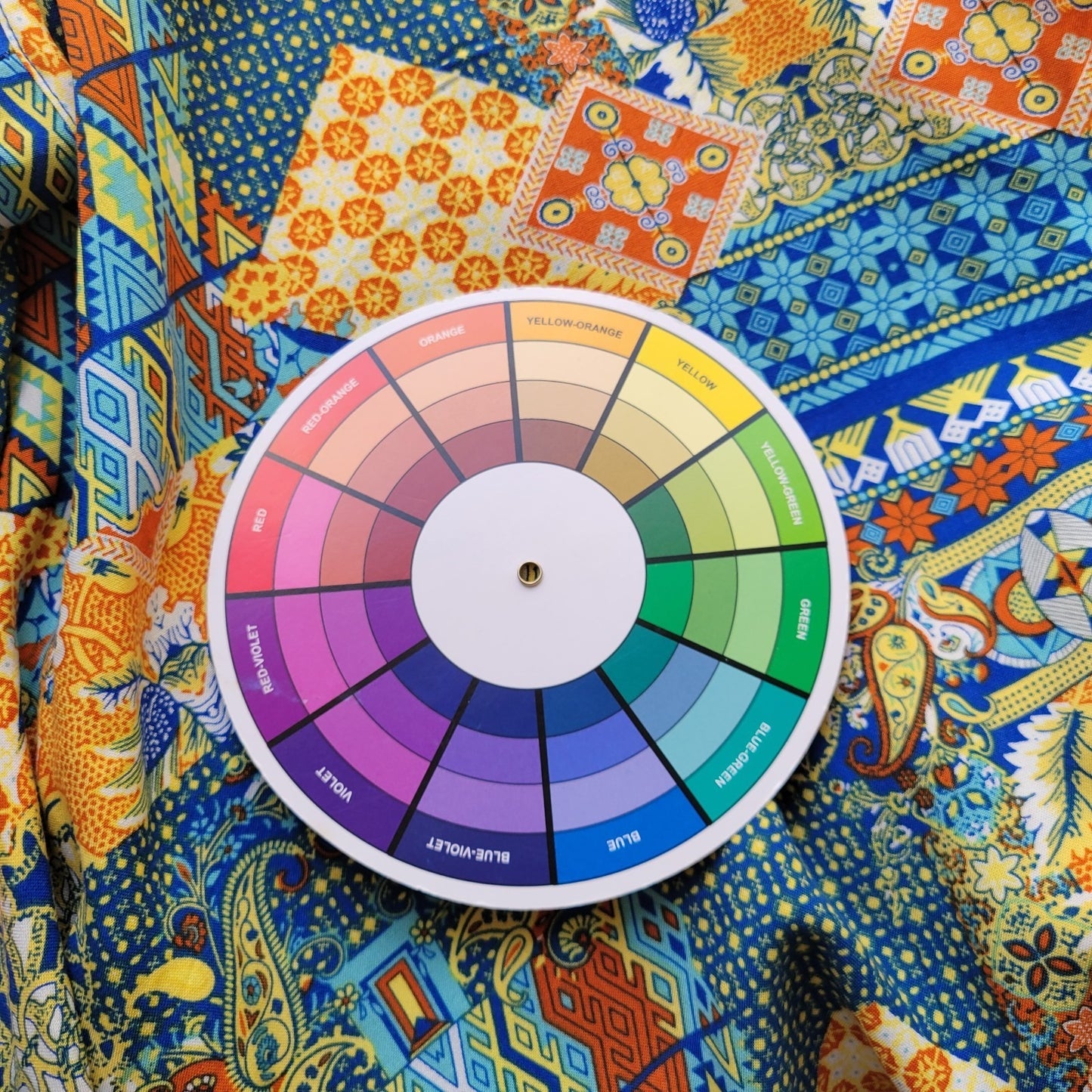 Jones New York Co Women Top 2X Plus Tee Cap Sleeve Blue Paisley Asymmetric Rayon