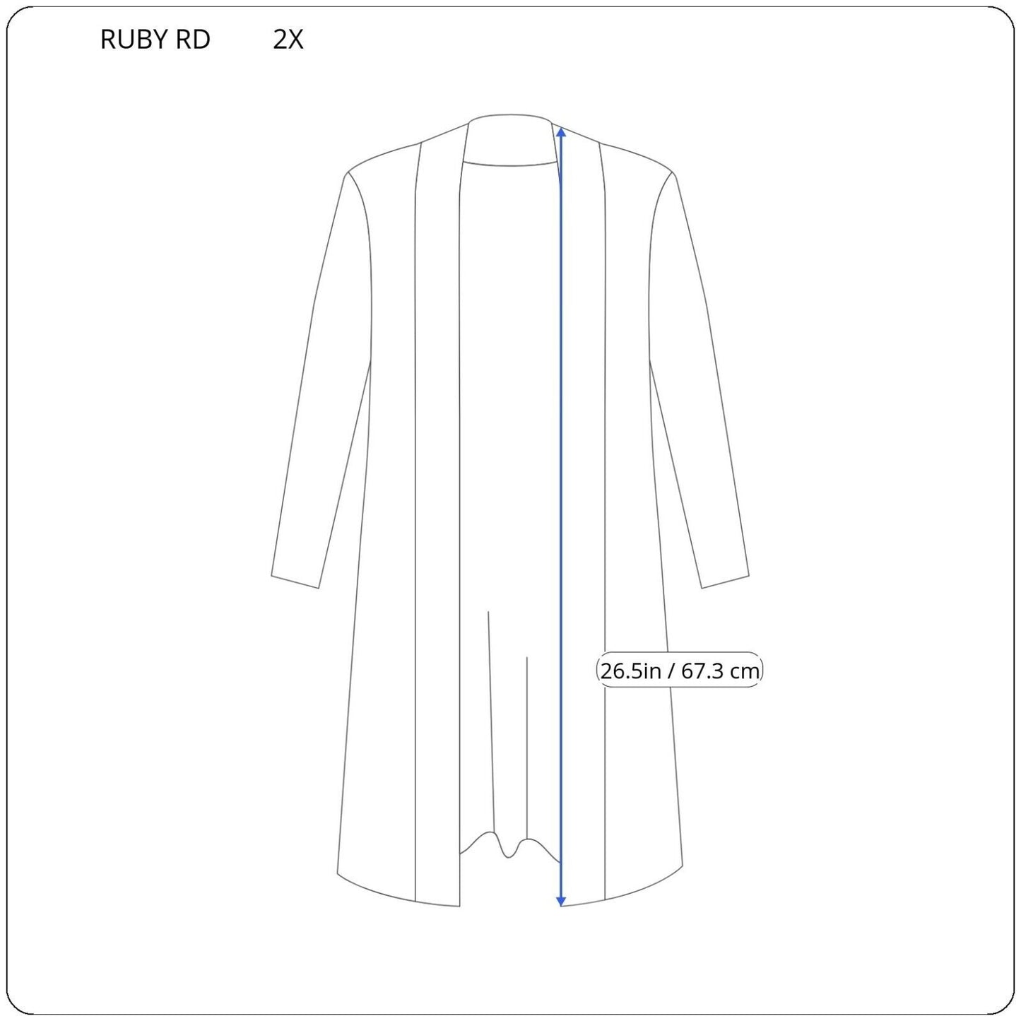 Ruby Rd Womens Top 2X Plus  Shacket Jacket Open Geometric Knit Black Casual
