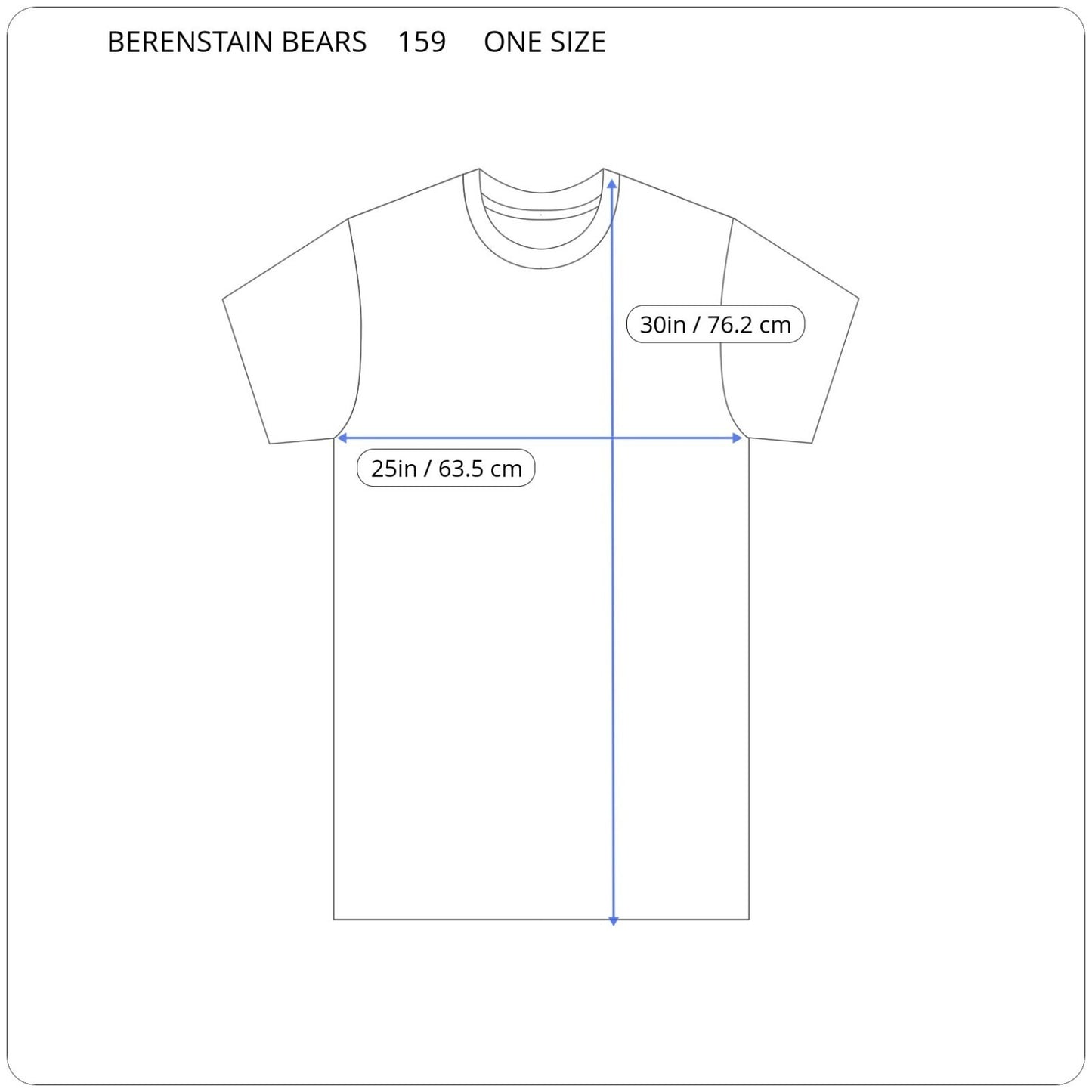 Bearenstain Bears One Size Tee Womens 1X Plus Muted Lavender Graphic Cotton Crew