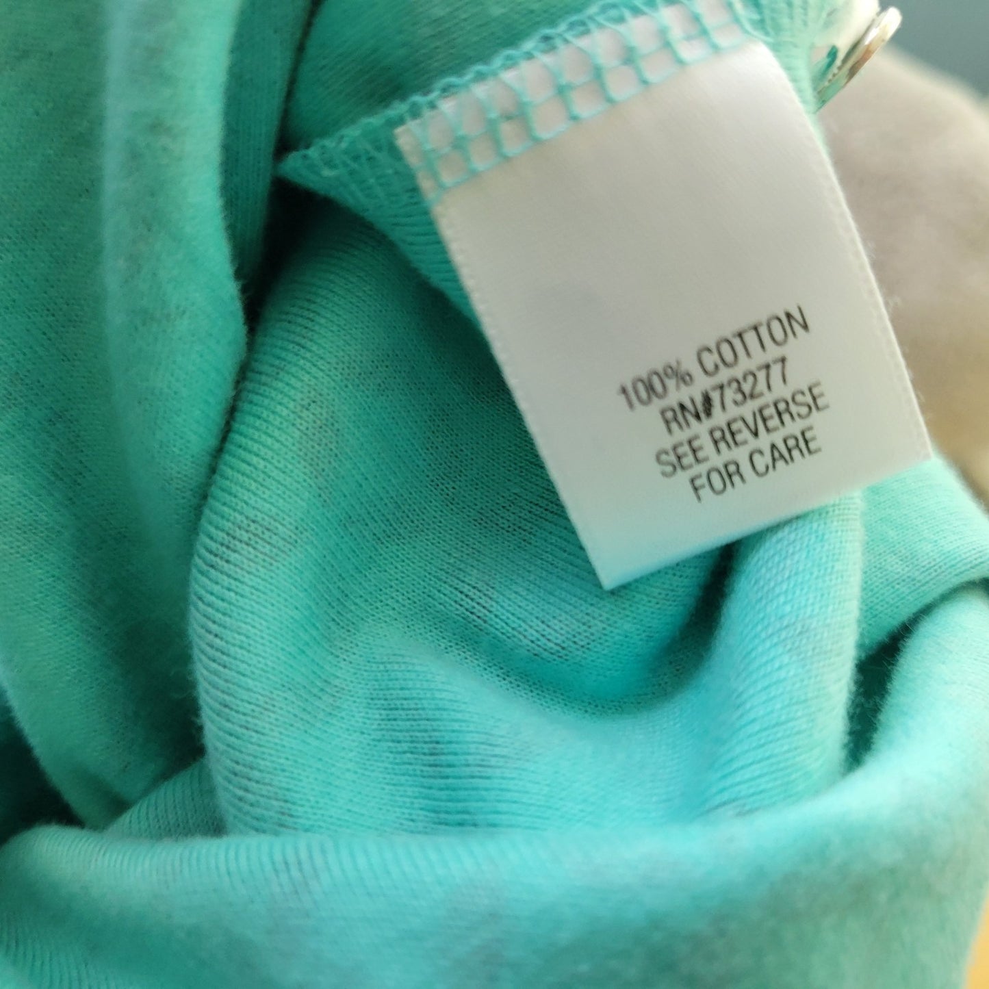 Croft Barrow Womens Top XXL Plus 3/4 Sleeve Blue Geometric Cotton Deco Buttons