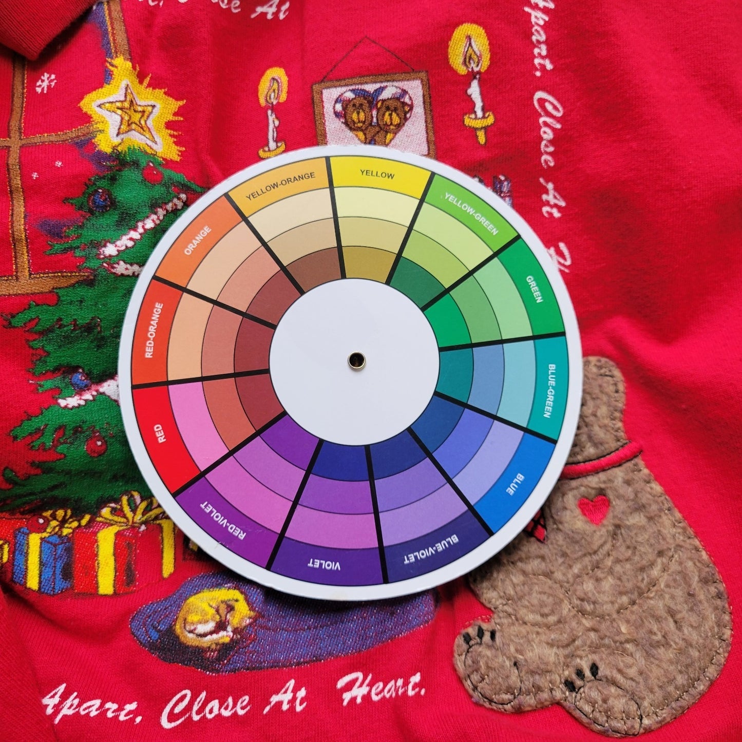 Christmas Heartland Apparel Womens Pajama Top One Size Long Cotton Red Lounge