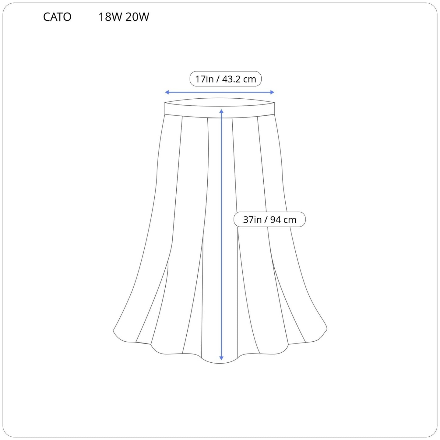 Cato Women Skirt 18W 20W Plus Pull On Maxi Red Stripe Casual Straight Stretchy
