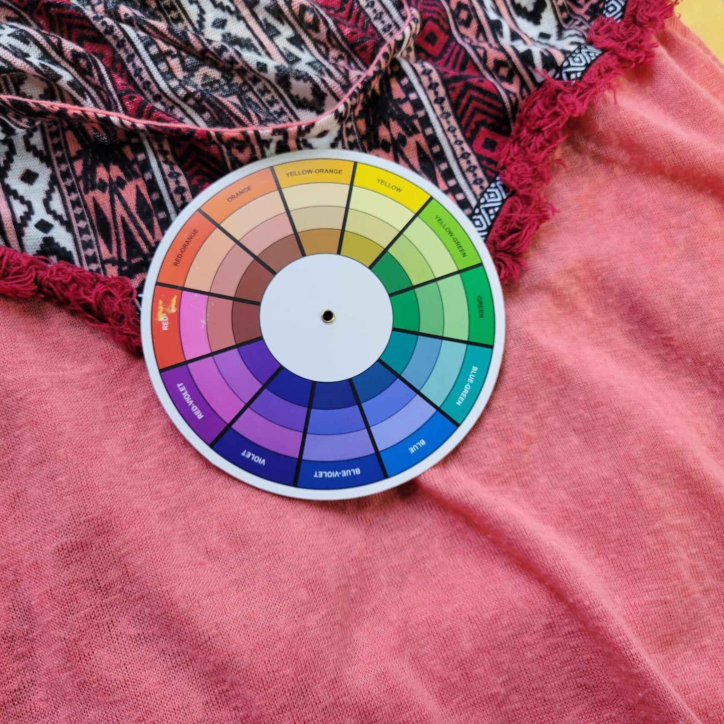 Almost Famous Womens Top 3X Plus Tank Boho Pink Burgundy Geometric Fringe Sheer