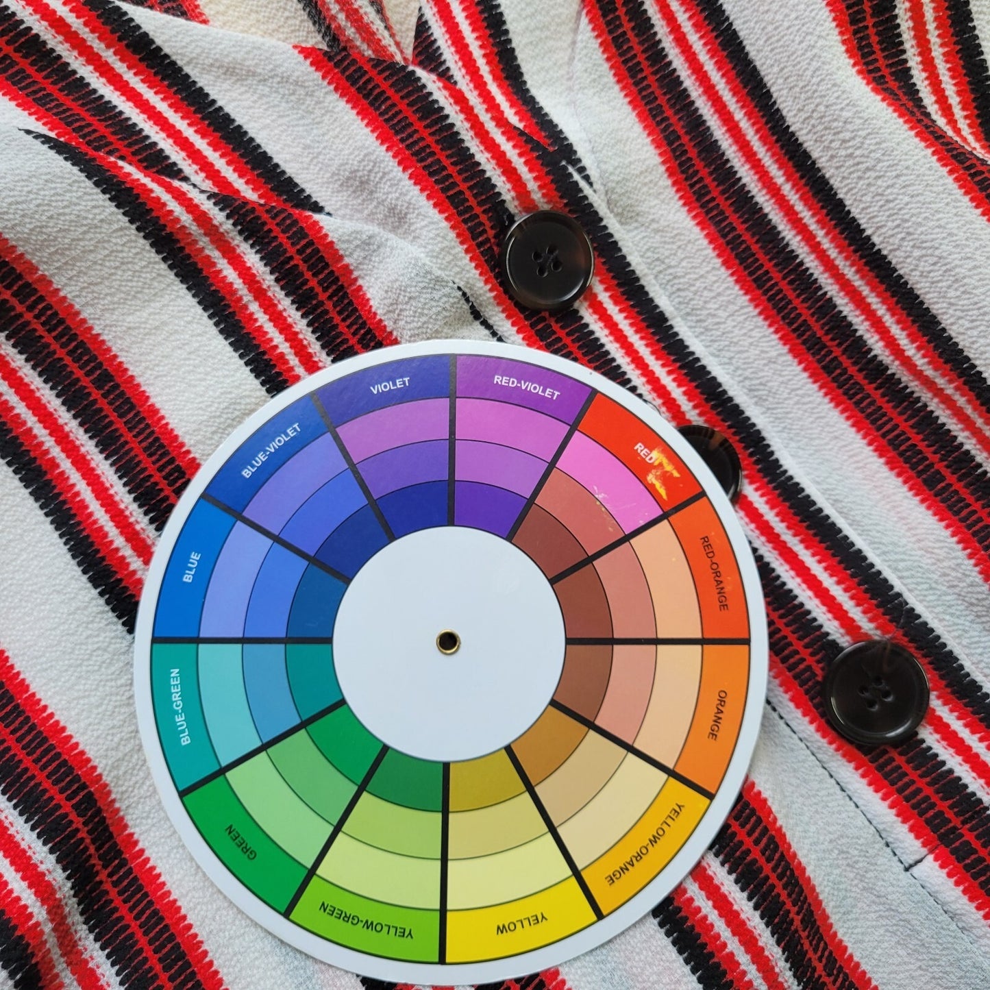 Cato Est 1946 Womens Top XL Knit 3/4 Sleeve Quarter Button Pink Black Stripe