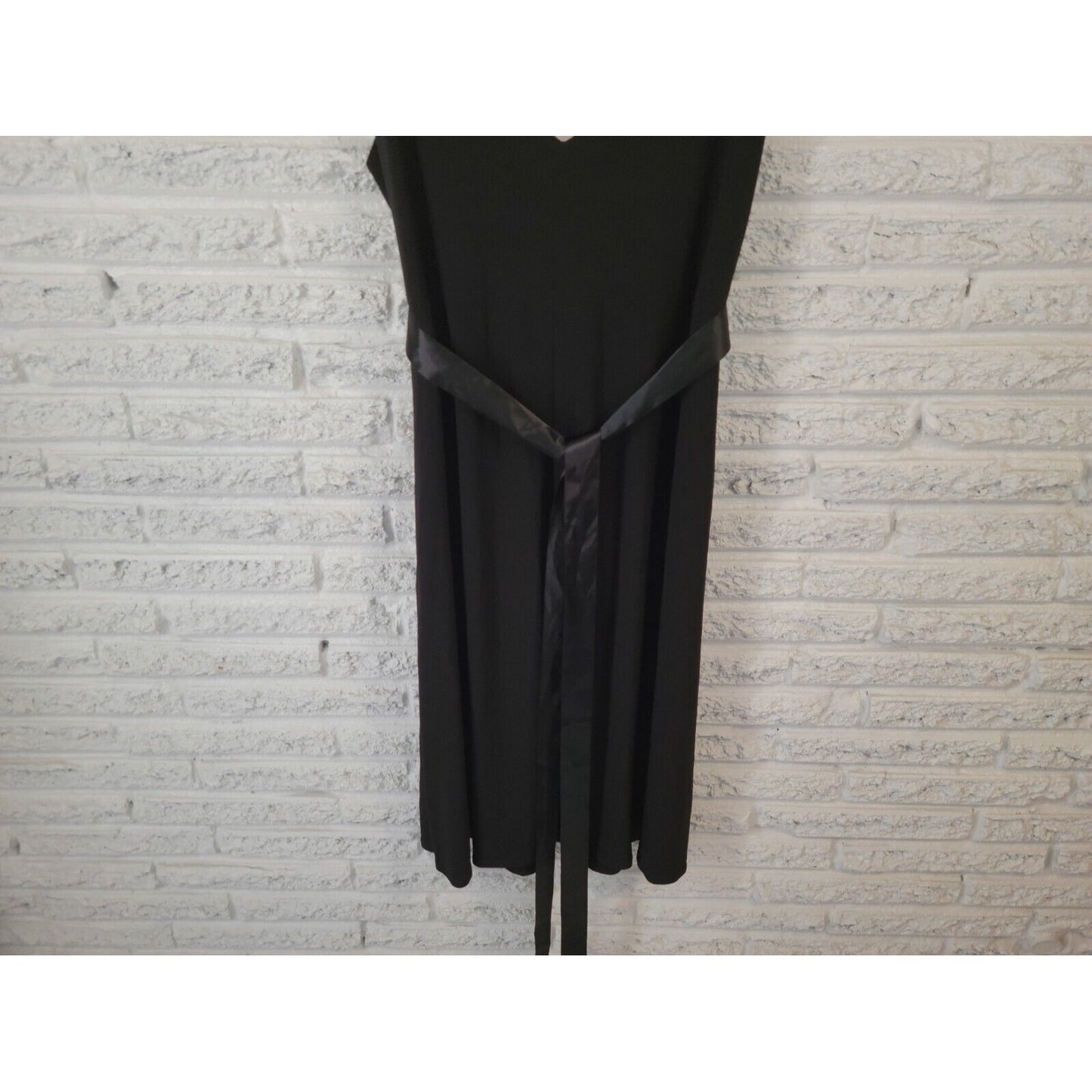 Scarlett Nite Womens Dress 22 Plus Sleeveless Party Black Poly Blend Elegant