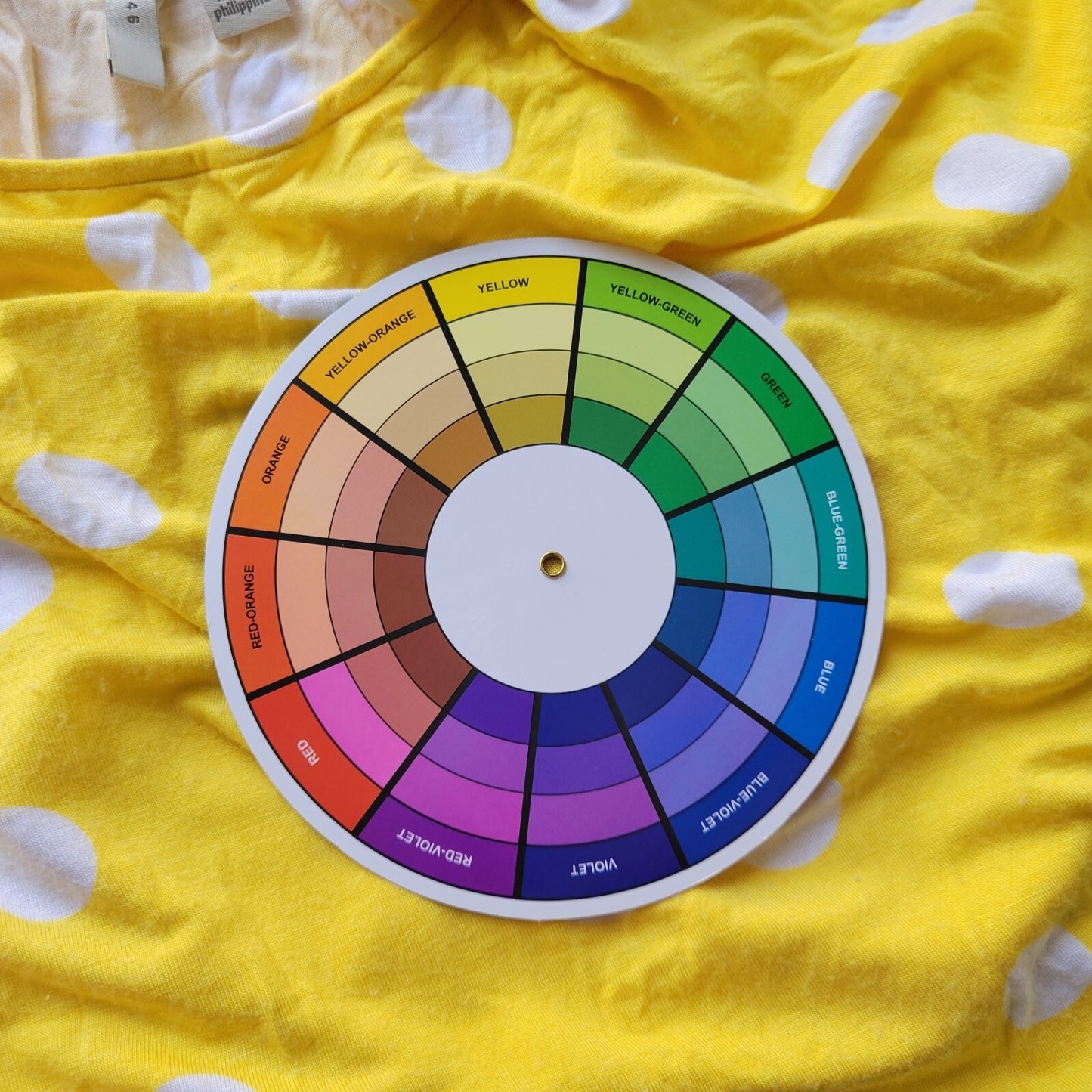 Cato Est 1946 Womens Top XL Tank Yellow White Polka Dot Asymmetric Lightweight