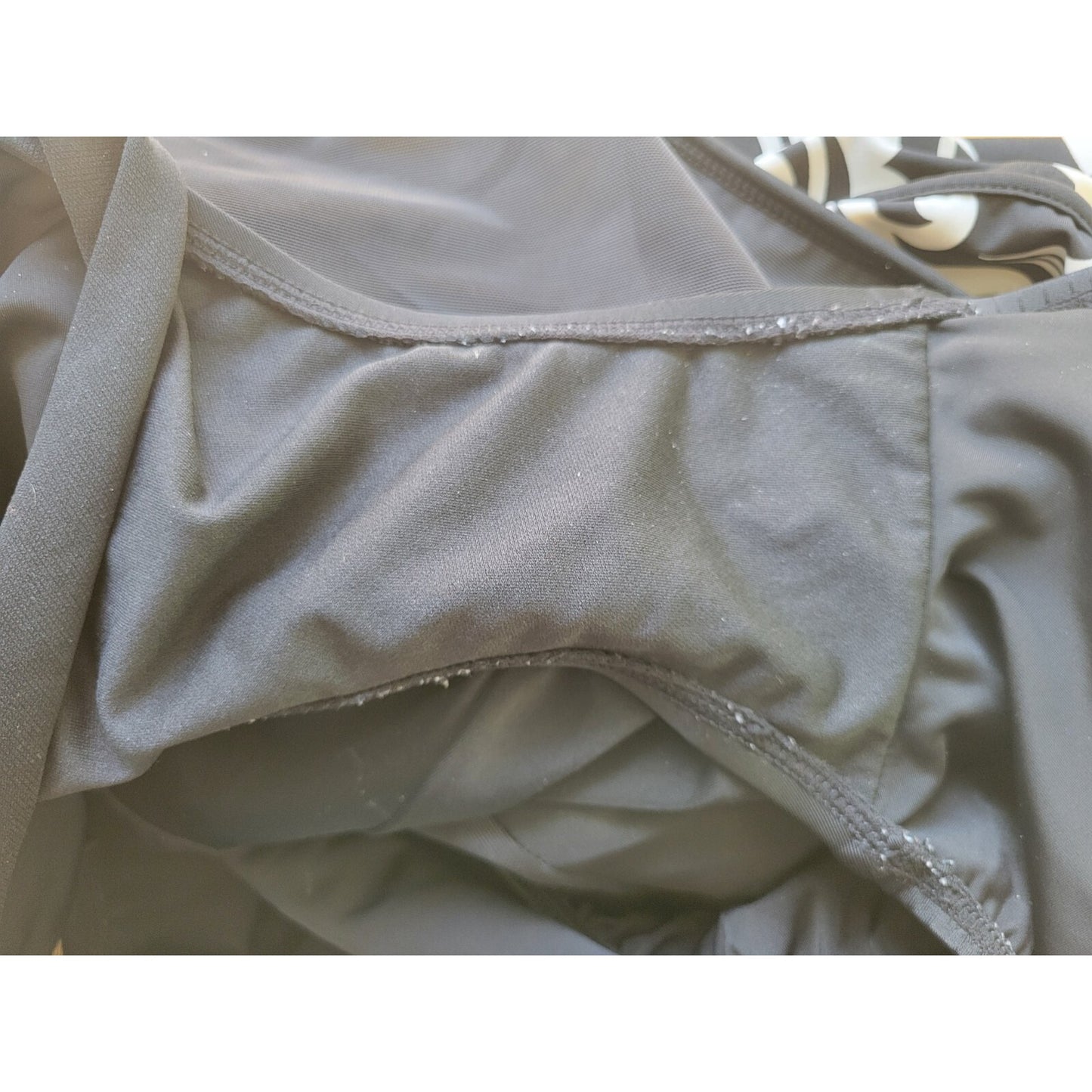 Great Lengths Womens Swimsuit 22 One Piece Skirted Adjustable Spaghetti Black