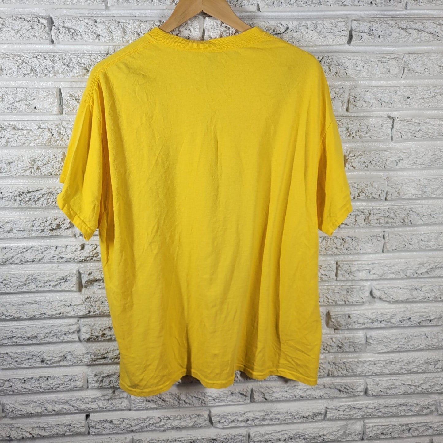 Gildan Womens Top Extra Large XL Teacher Life Teaching Yellow Casual Crew Cotton