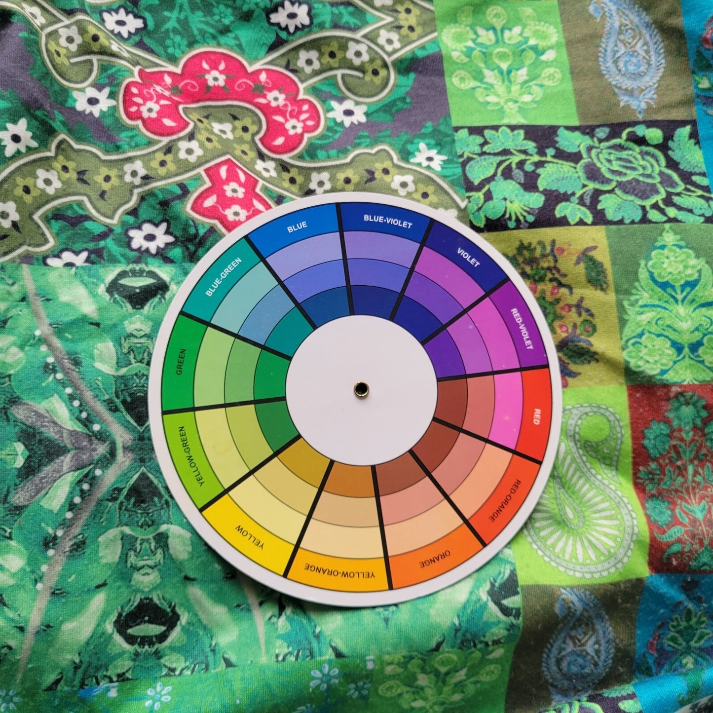 Emery Rose Womens Top 5XL Plus Long Sleeve Green Paisley Poly Blend Casual Comfy