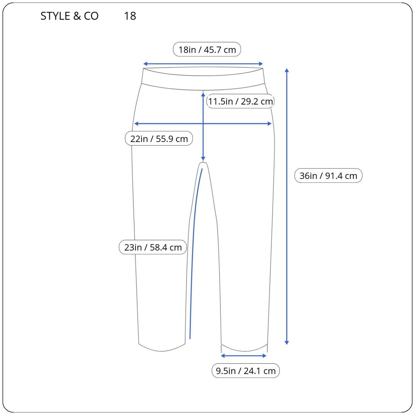 Style & Co Womens Pants 18 Plus Capri Brown White Floral Cotton Blend NO POCKETS